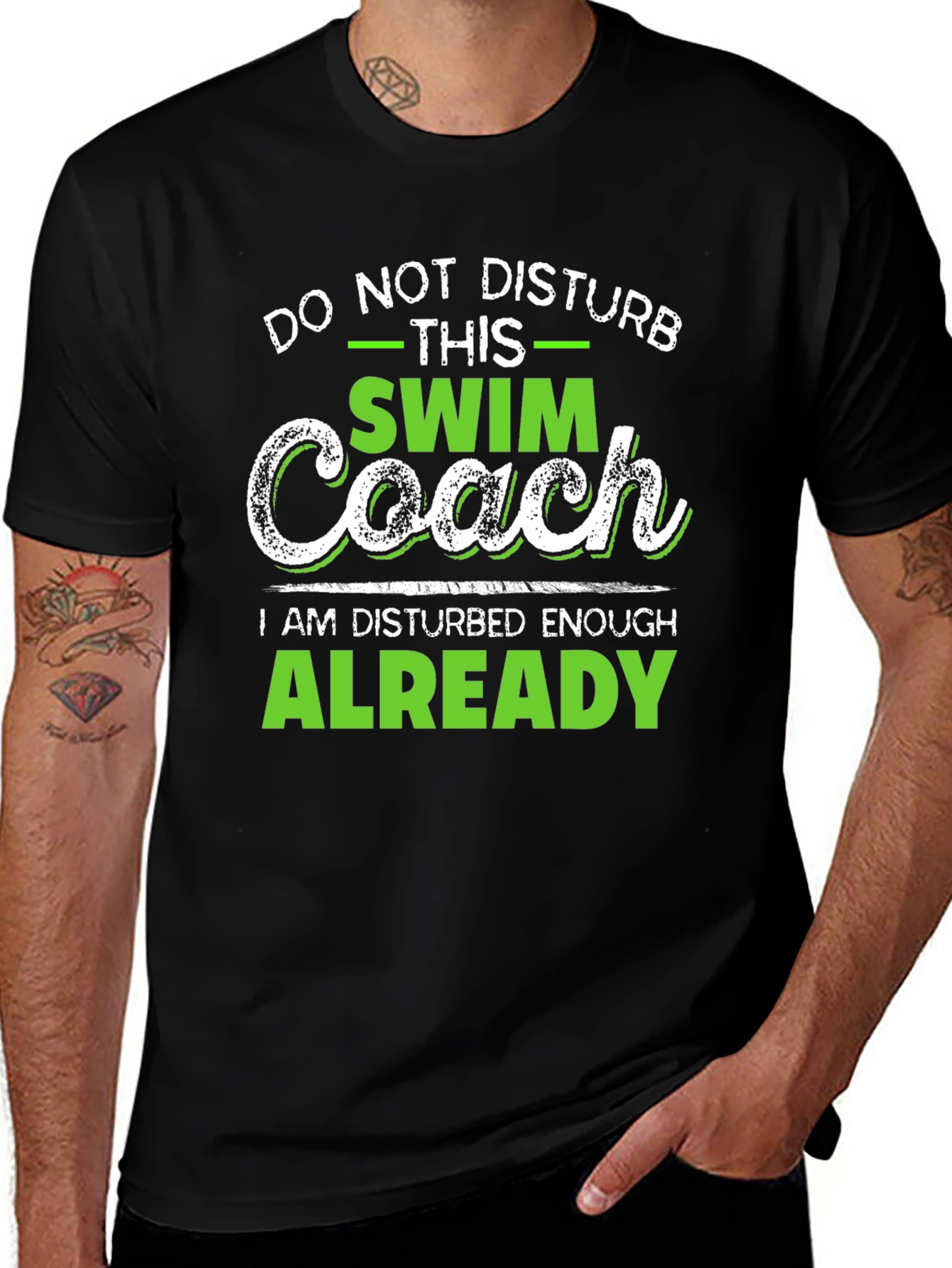 Swim Coach T-Shirt - Do Not Disturb