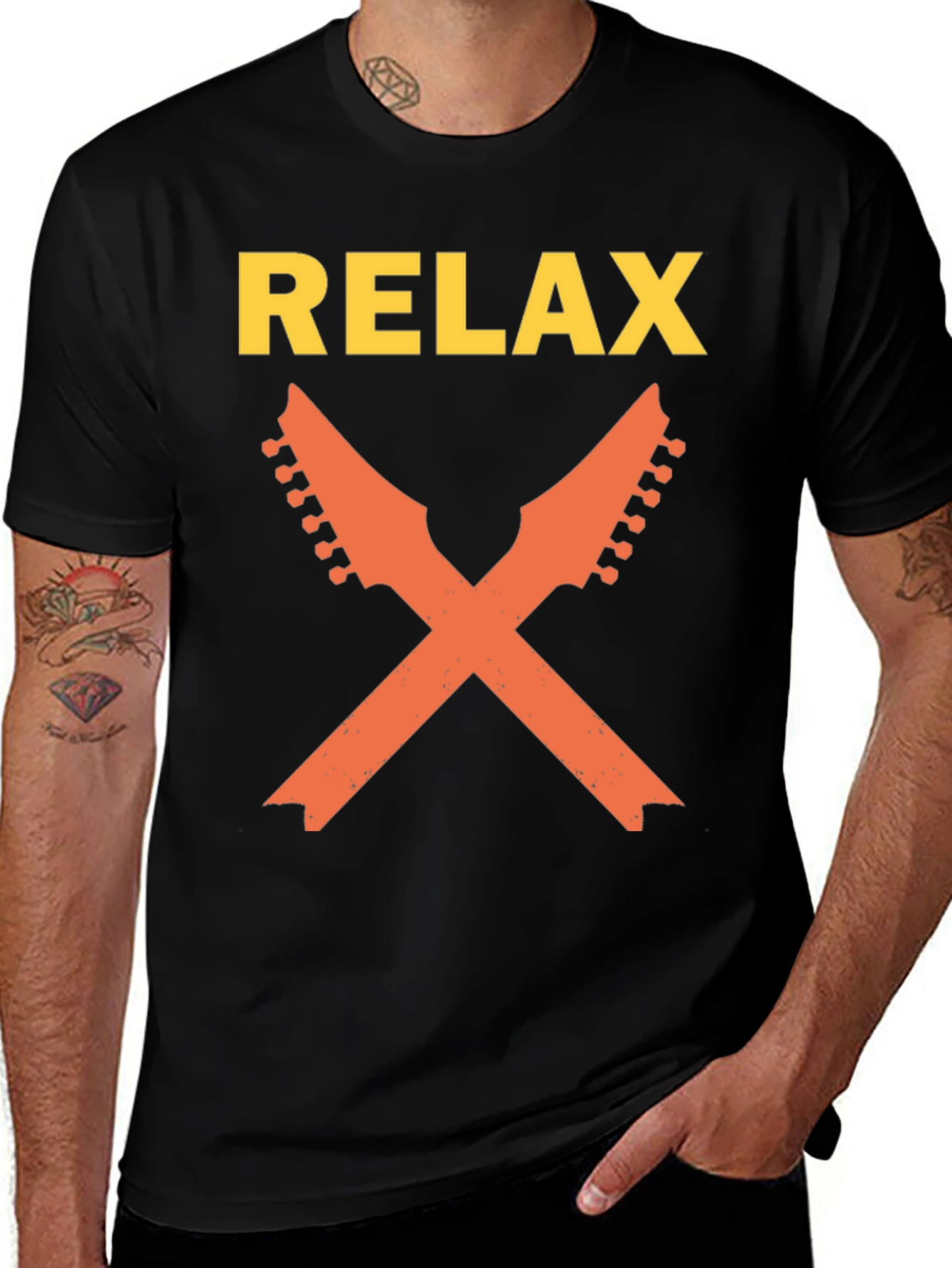 Relax Guitar T-Shirt - Cool Music Tee