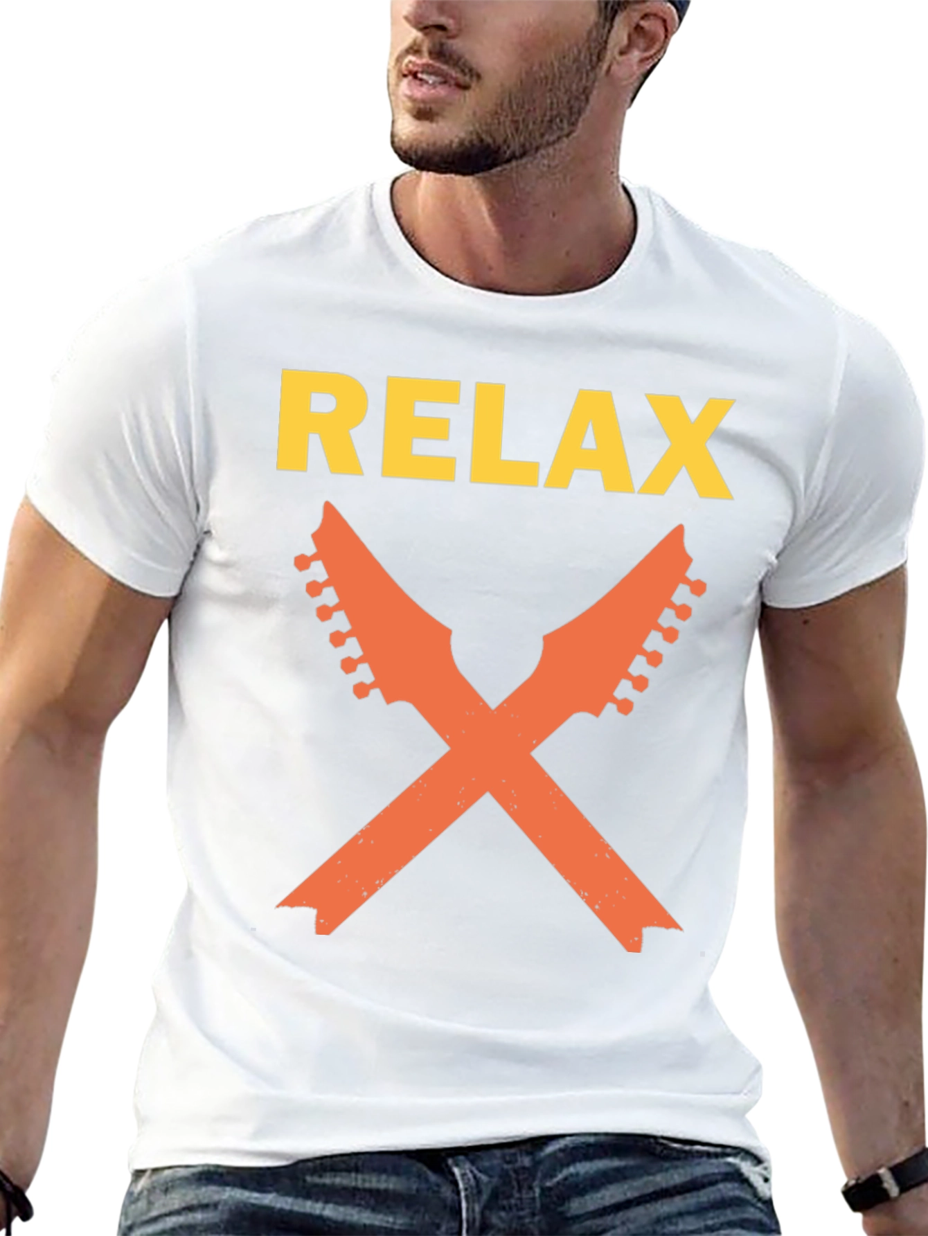 Relax Guitar T-Shirt - Cool Music Tee