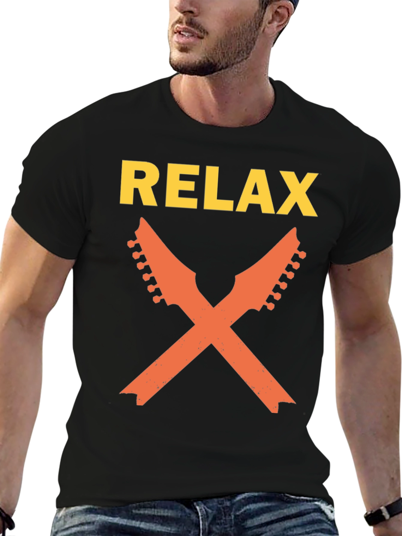 Relax Guitar T-Shirt - Cool Music Tee