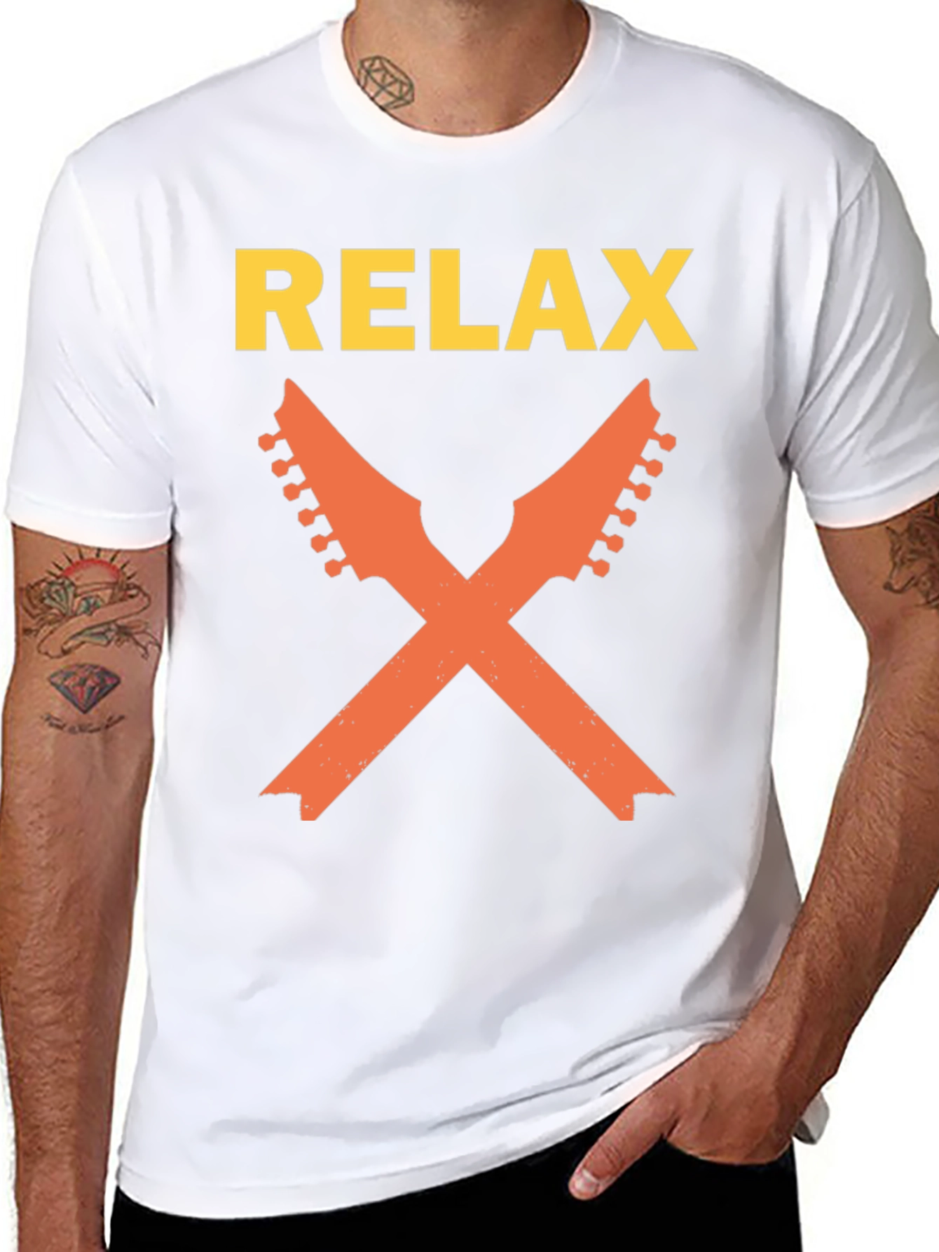 Relax Guitar T-Shirt - Cool Music Tee