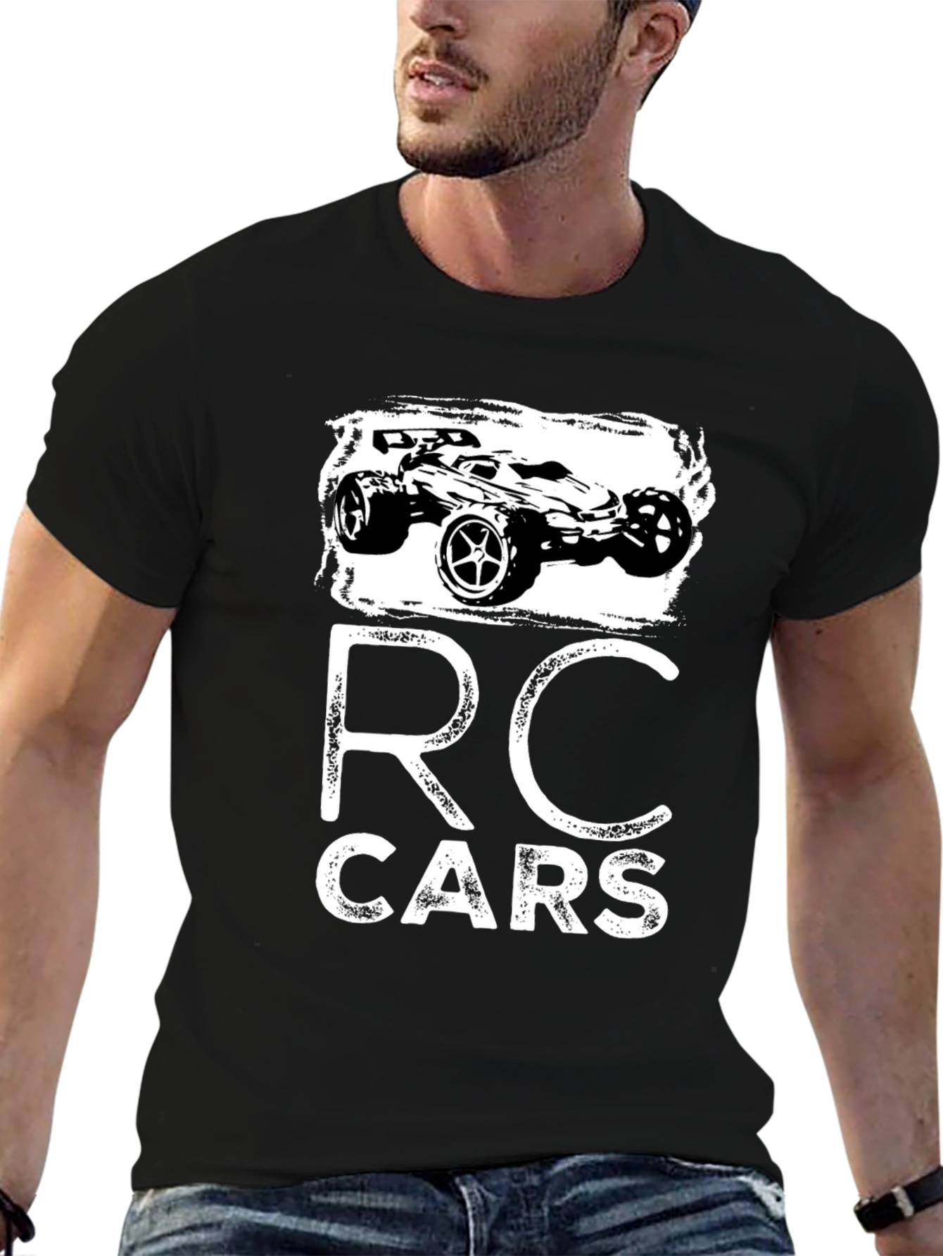 RC Cars Black T-Shirt | Motorsports Design