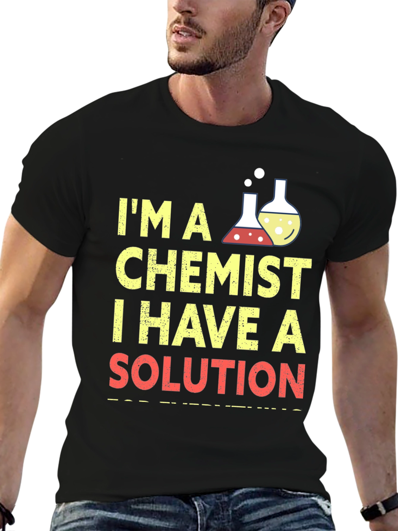 Chemist T-Shirt: I Have a Solution Funny Science Tee