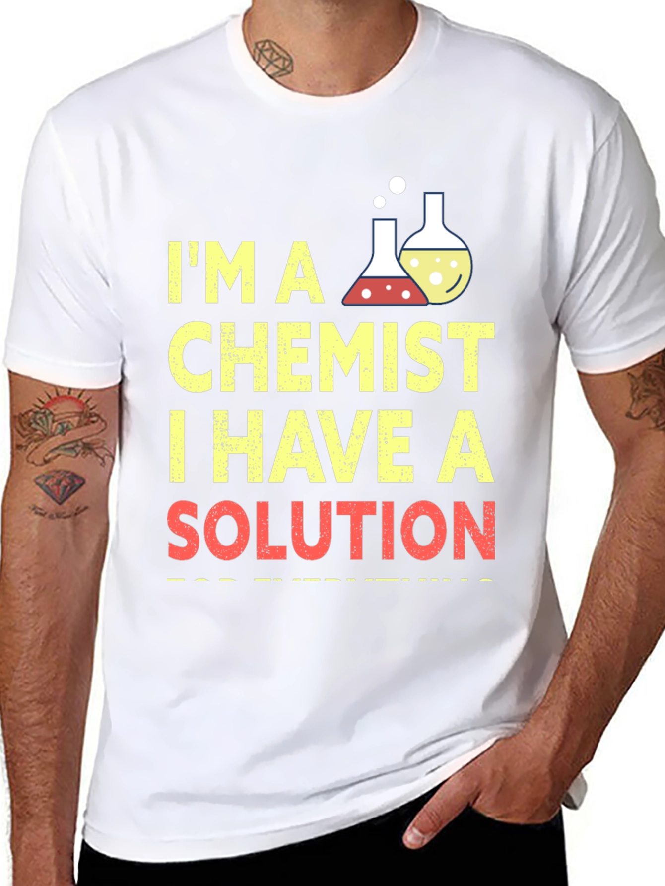 Chemist T-Shirt: I Have a Solution Funny Science Tee