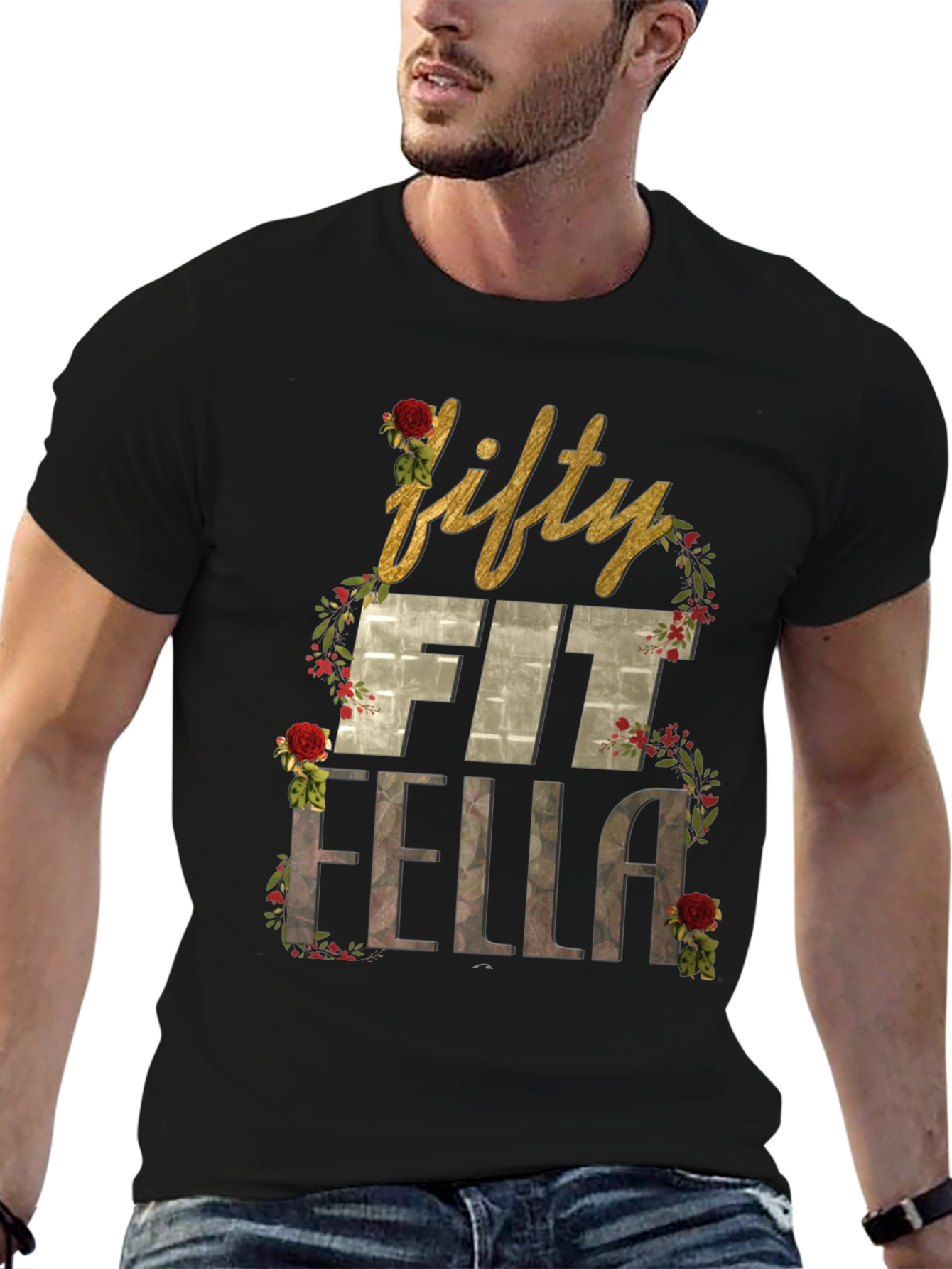 Fifty Fit Fella Graphic Tee - Birthday Gift