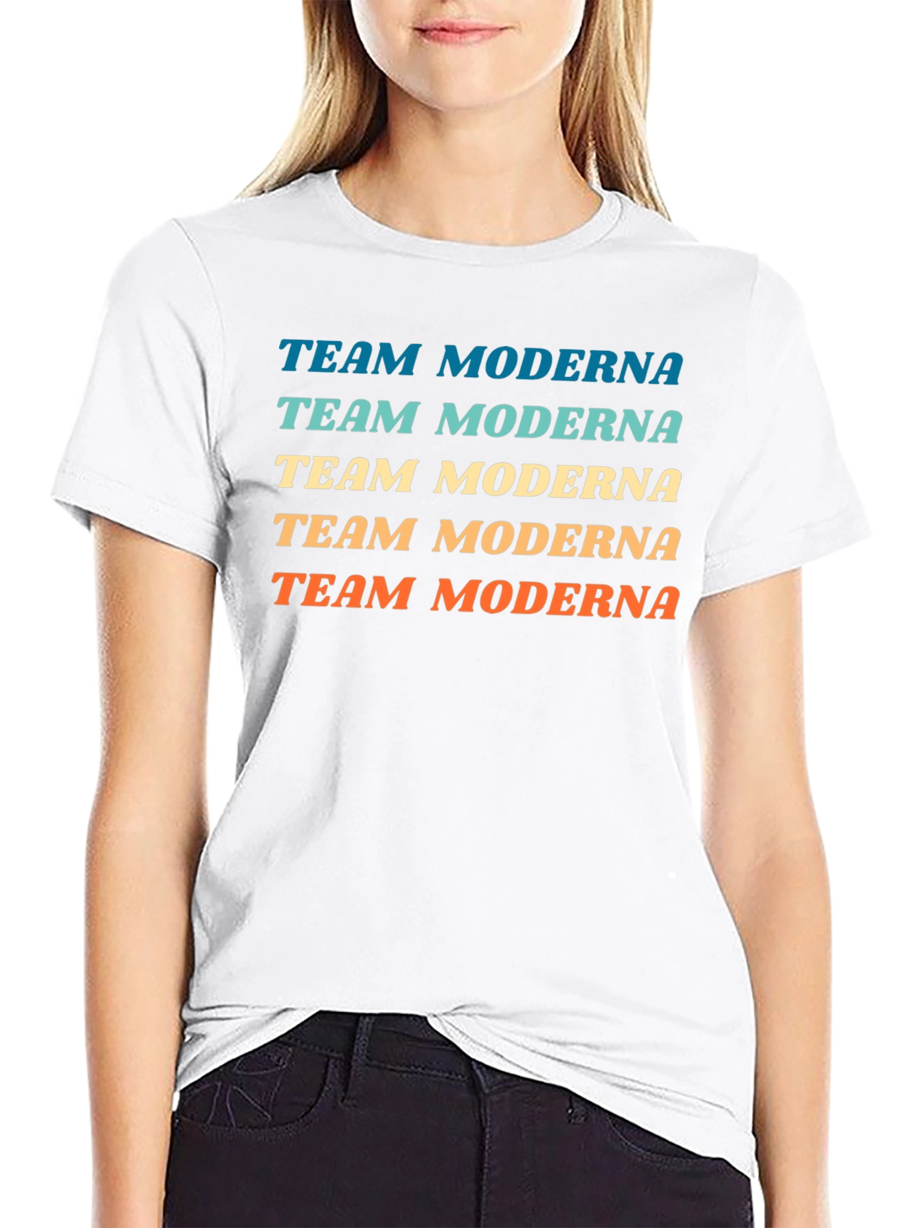 Team Moderna Graphic Tee - Black Cotton T-Shirt