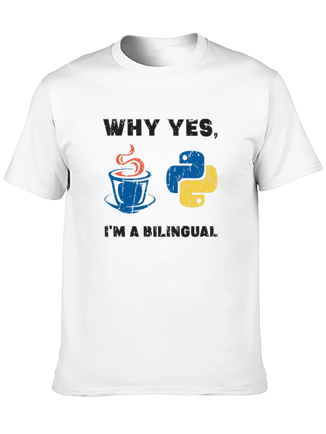 Bilingual Programmer T-Shirt Java & Python