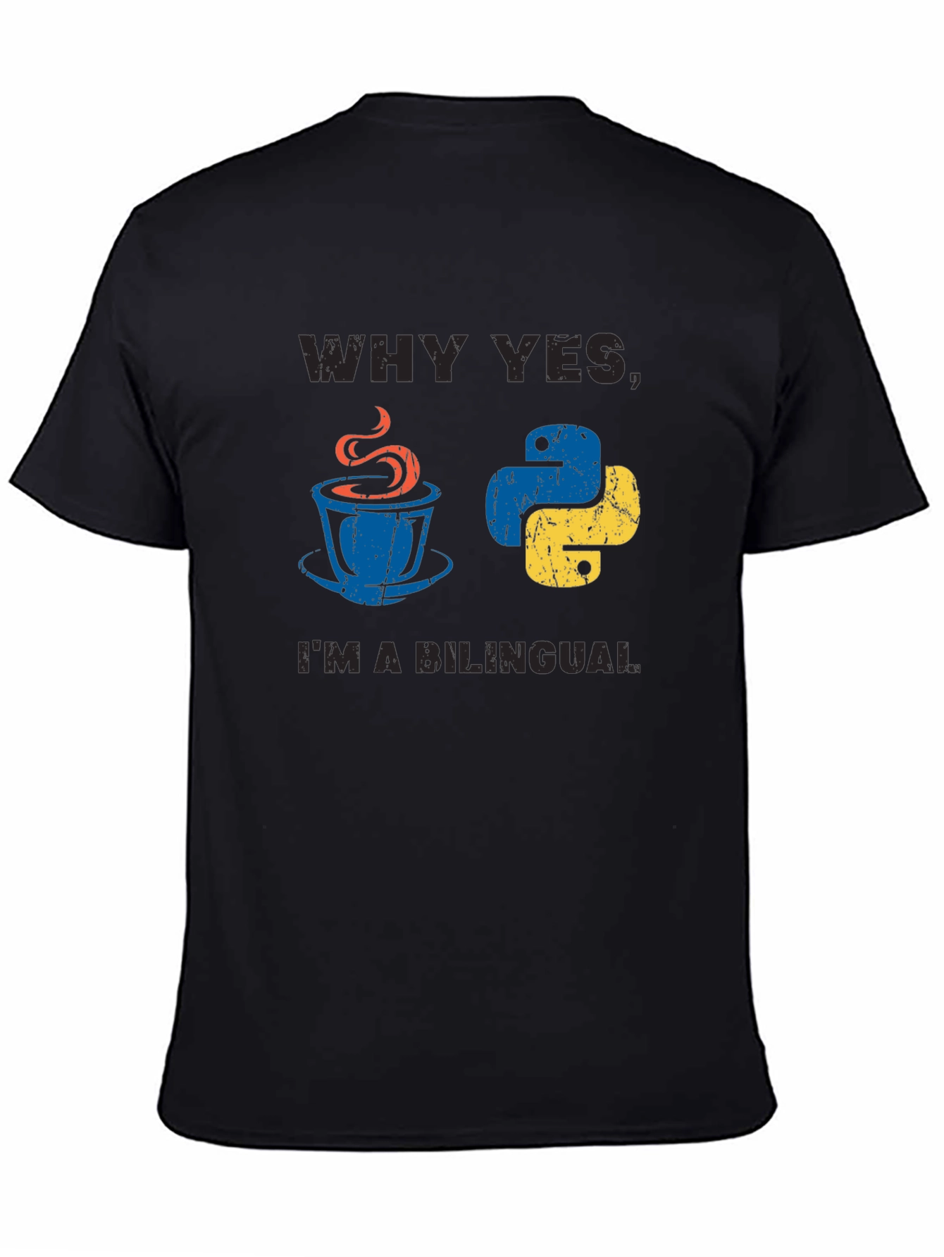 Bilingual Programmer T-Shirt Java & Python