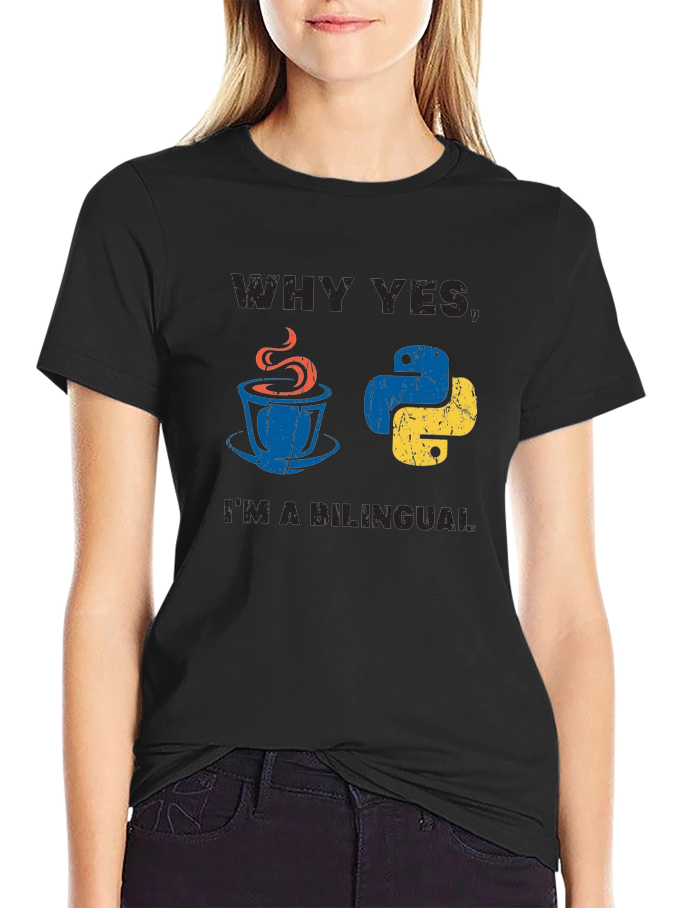Bilingual Programmer T-Shirt Java & Python