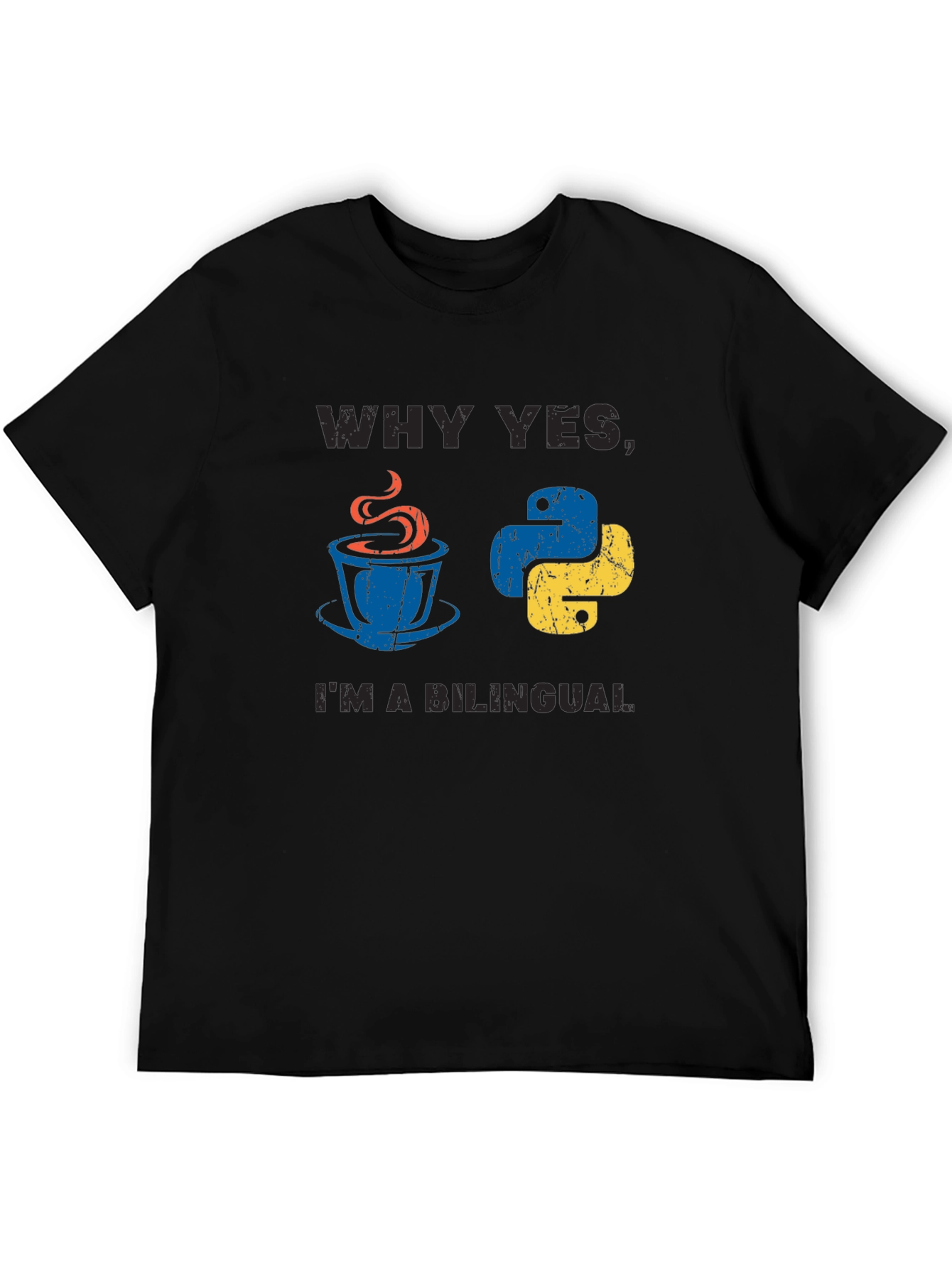 Bilingual Programmer T-Shirt Java & Python