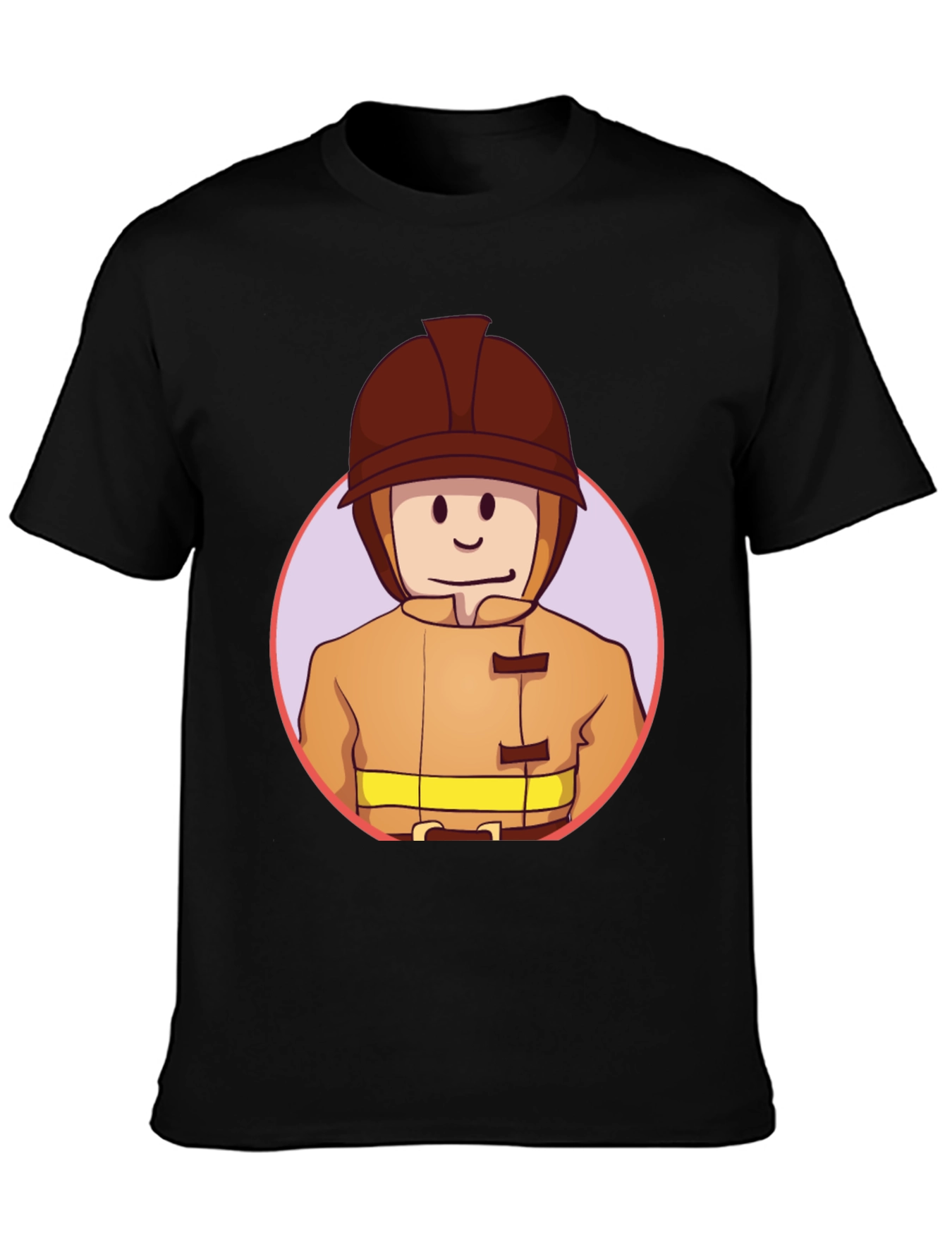 Cartoon Firefighter T-Shirt