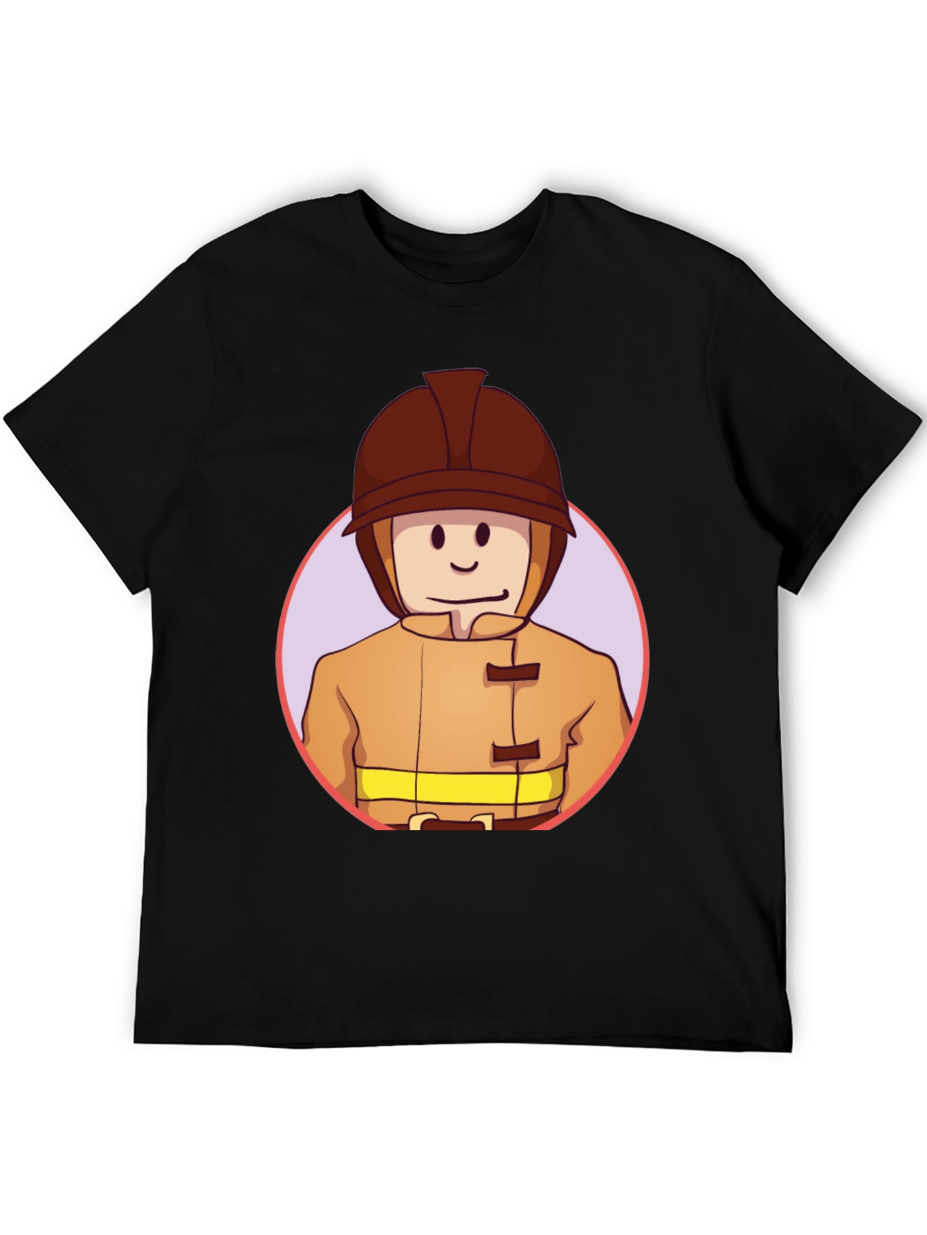 Cartoon Firefighter T-Shirt