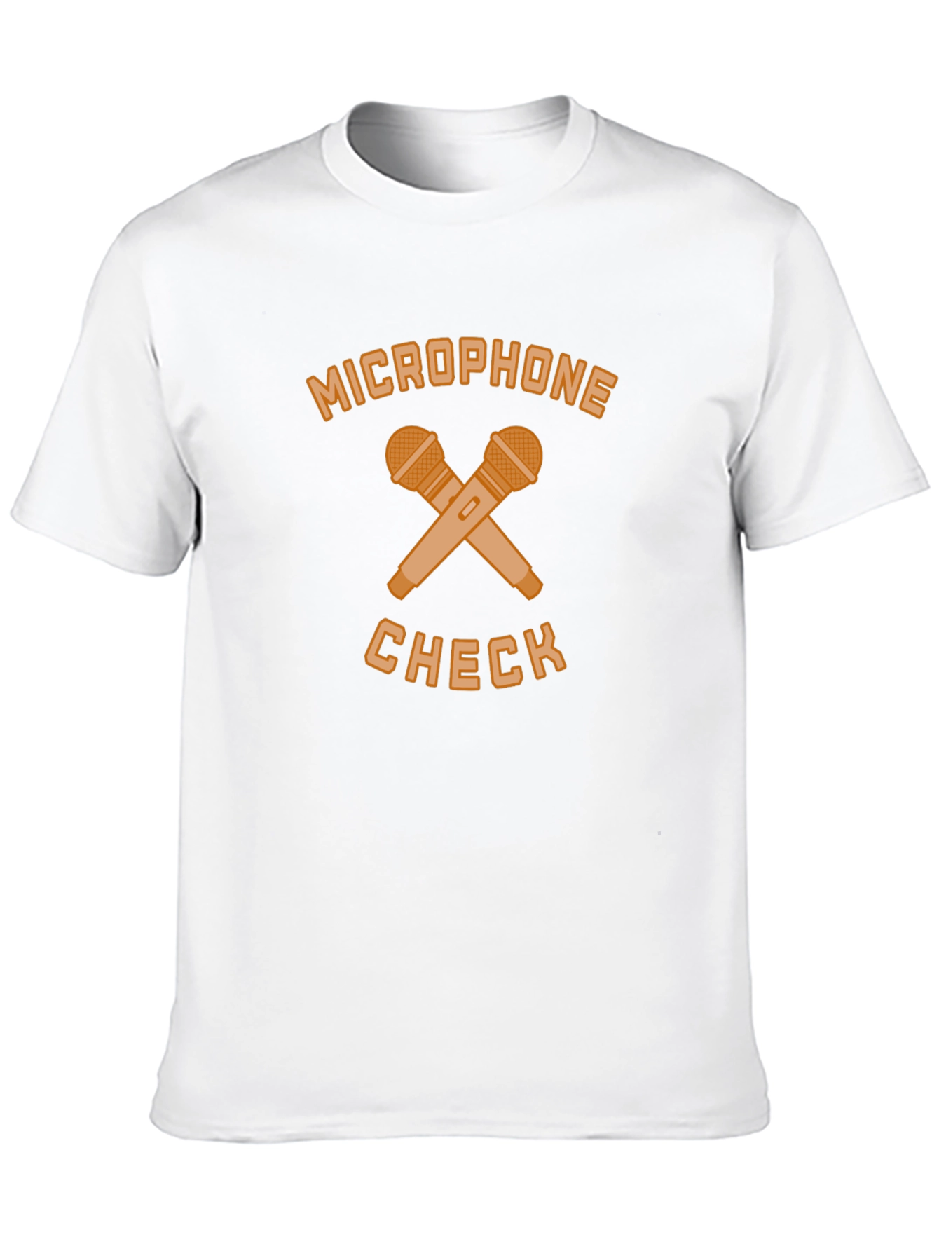 Microphone Check Black T-Shirt