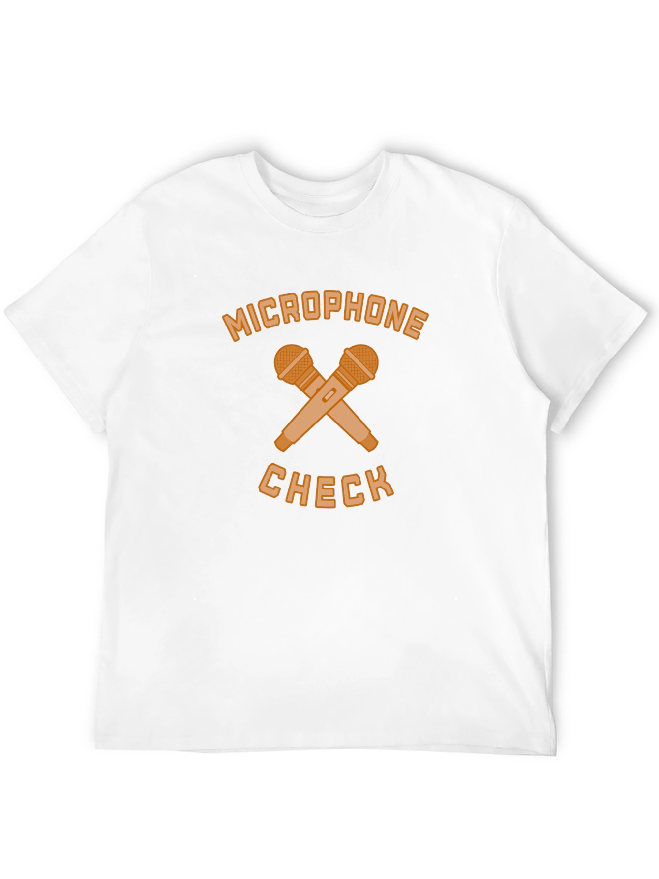 Microphone Check Black T-Shirt