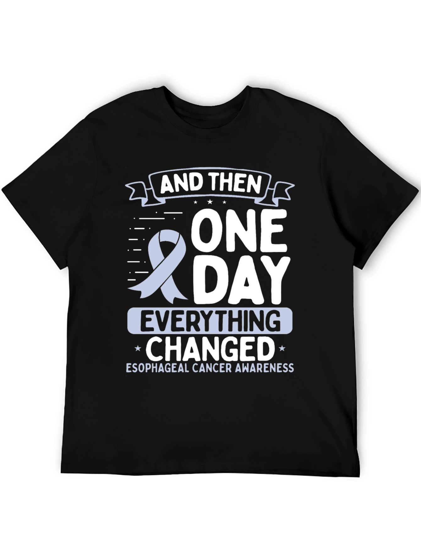 Esophageal Cancer Awareness Ribbon T-Shirt