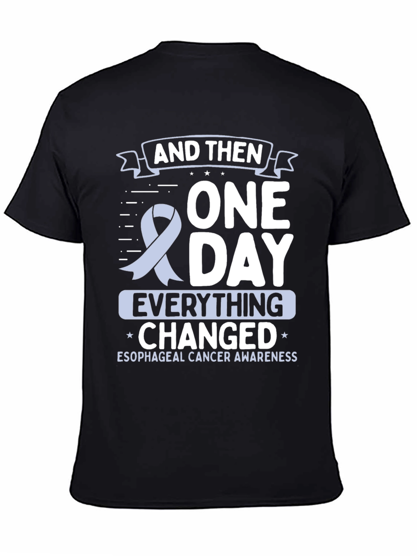 Esophageal Cancer Awareness Ribbon T-Shirt