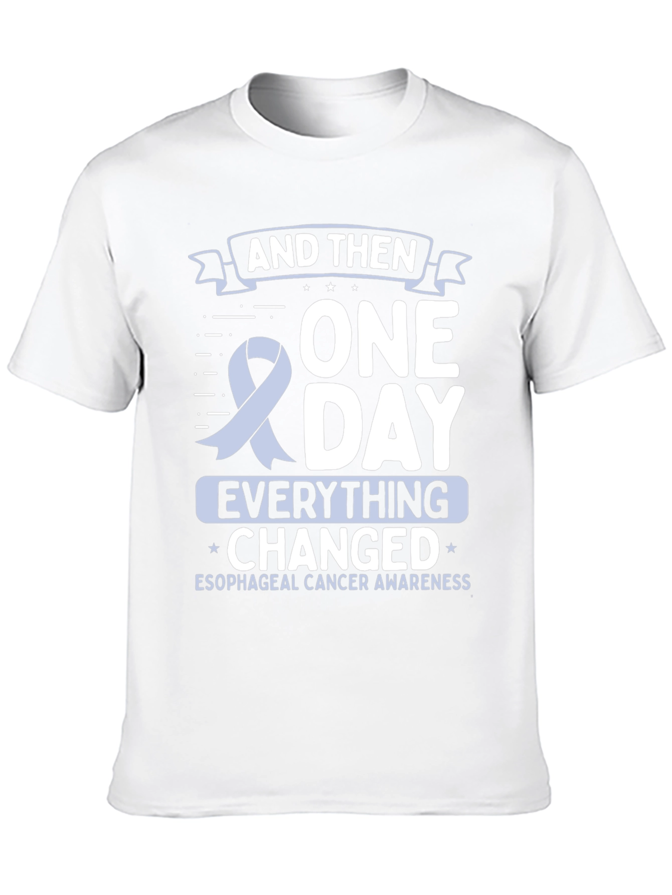 Esophageal Cancer Awareness Ribbon T-Shirt