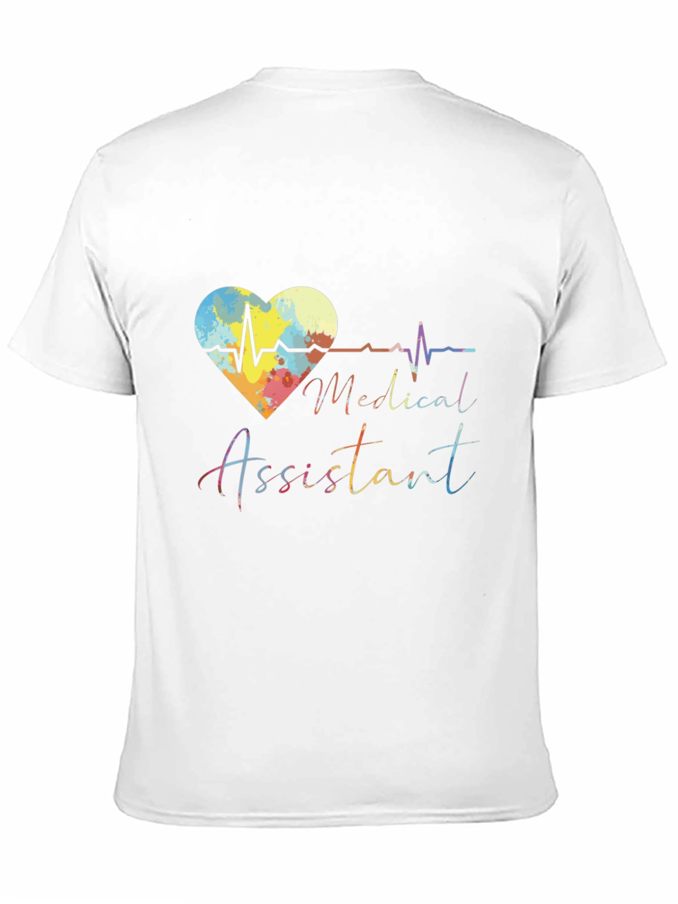 Medical Assistant Heartbeat Graphic T-Shirt