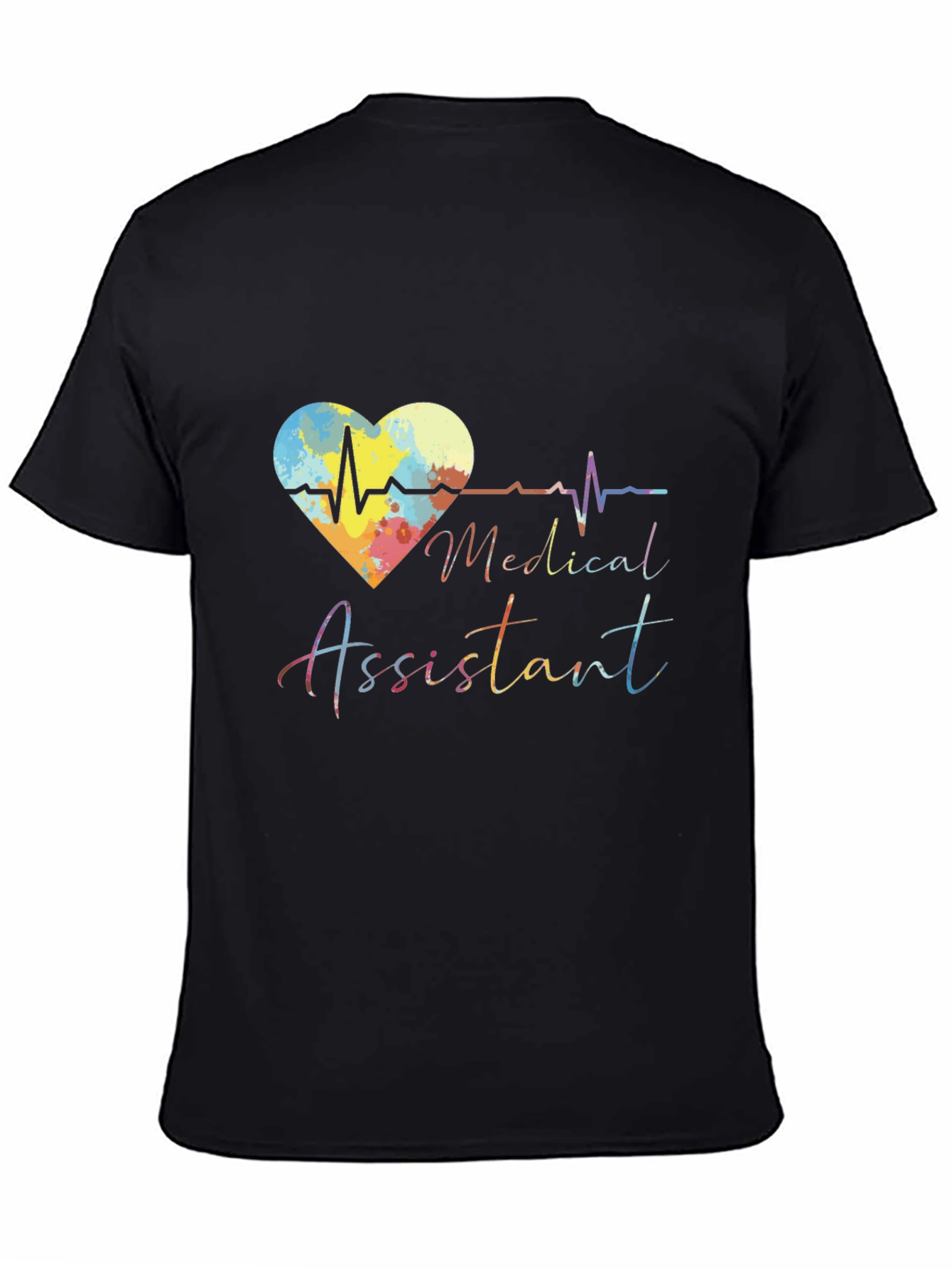 Medical Assistant Heartbeat Graphic T-Shirt