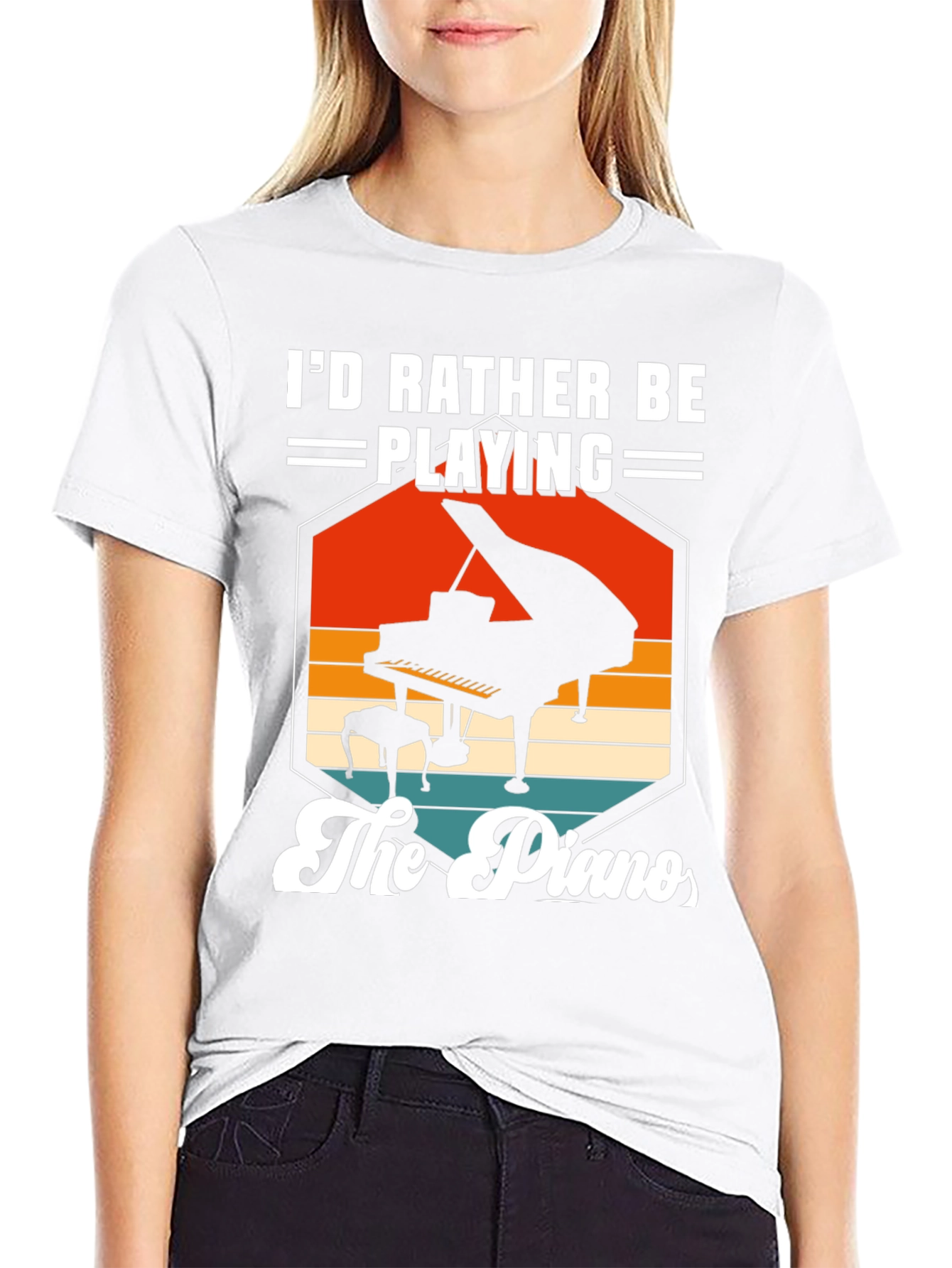 Id Rather Be Playing the Piano T-Shirt