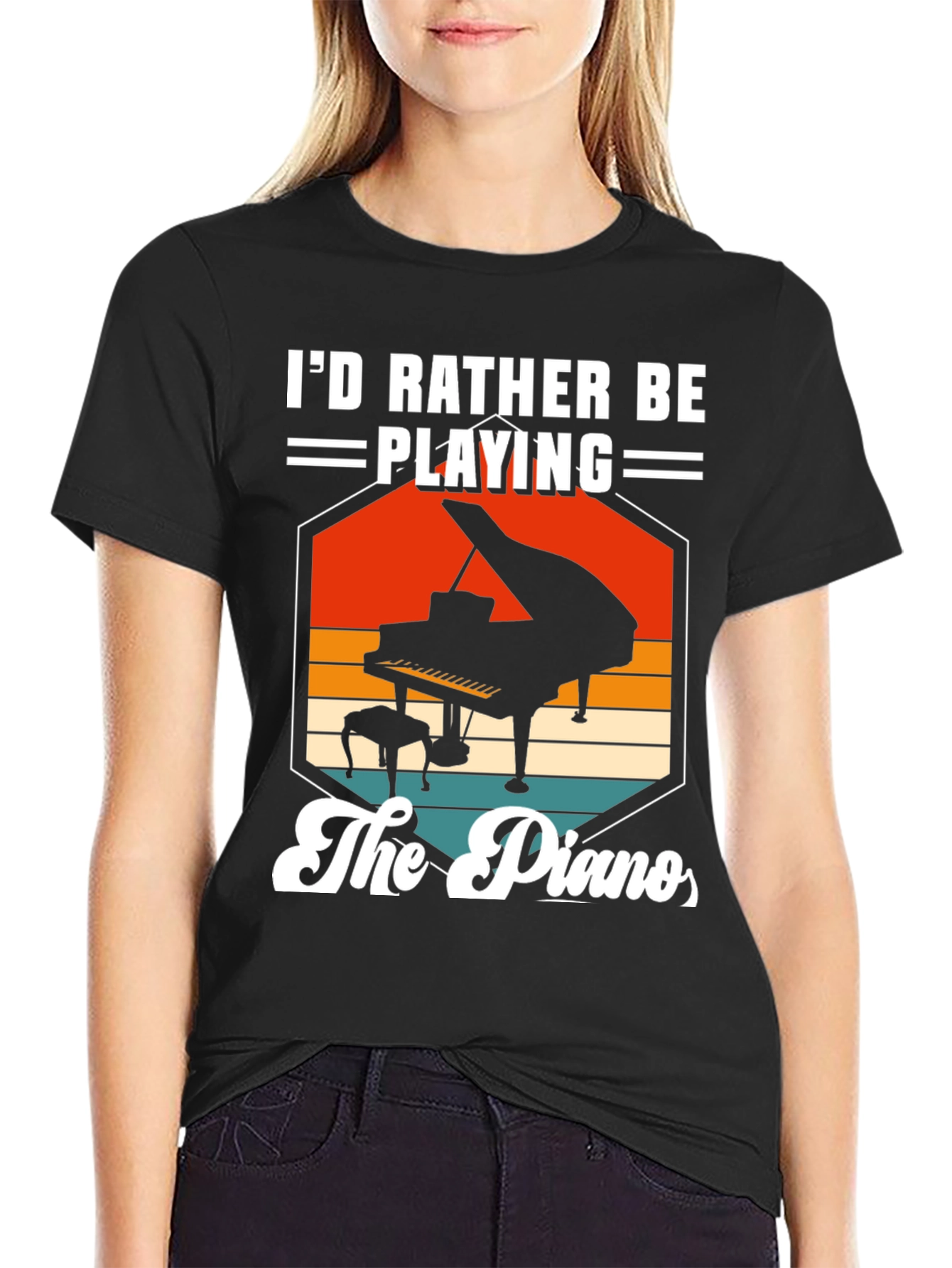Id Rather Be Playing the Piano T-Shirt