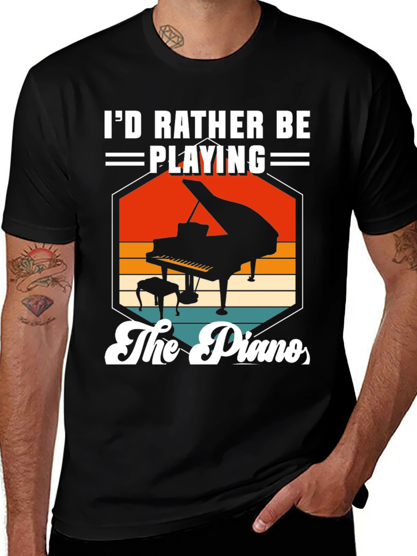 Id Rather Be Playing the Piano T-Shirt