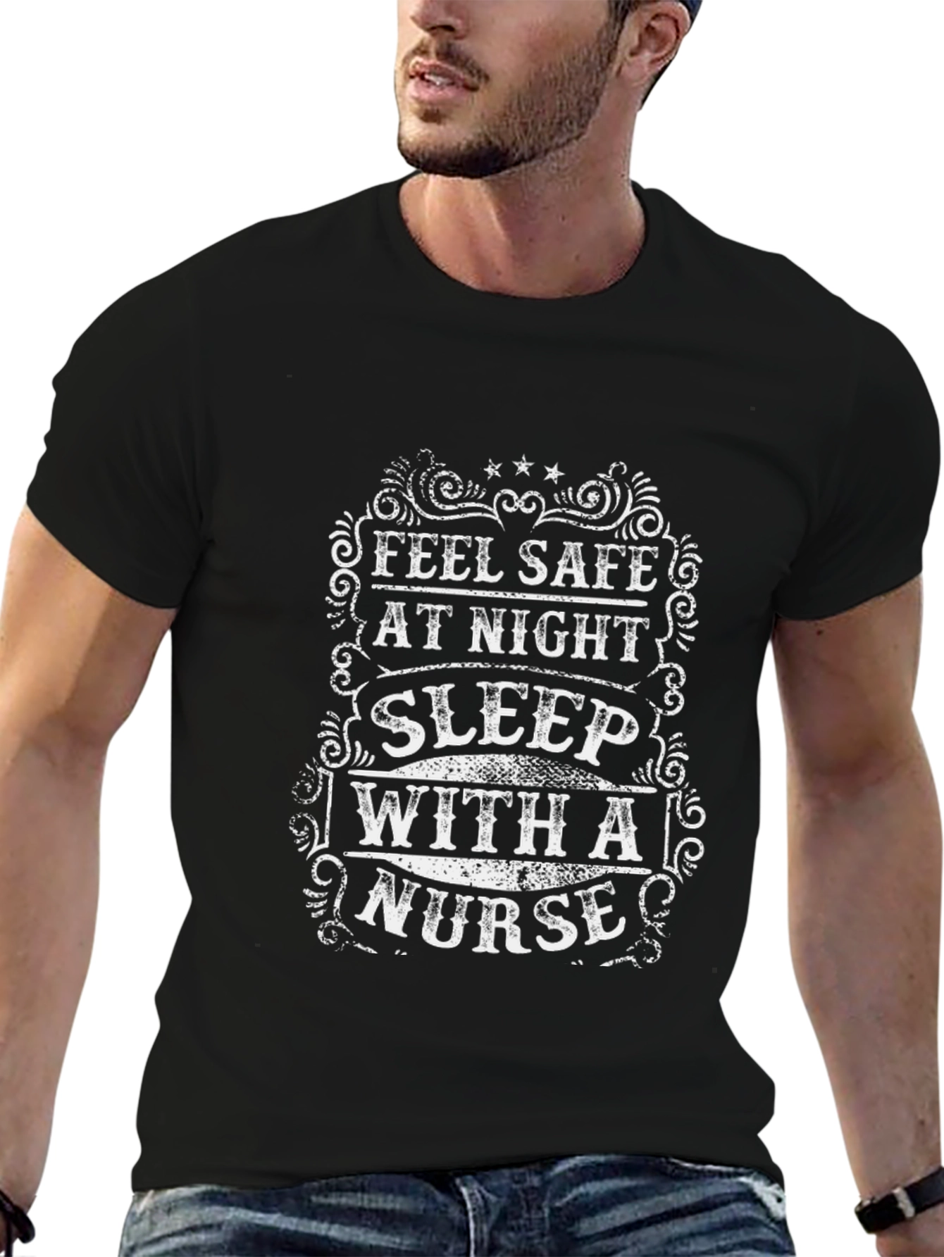 Feel Safe Sleep with a Nurse T-Shirt