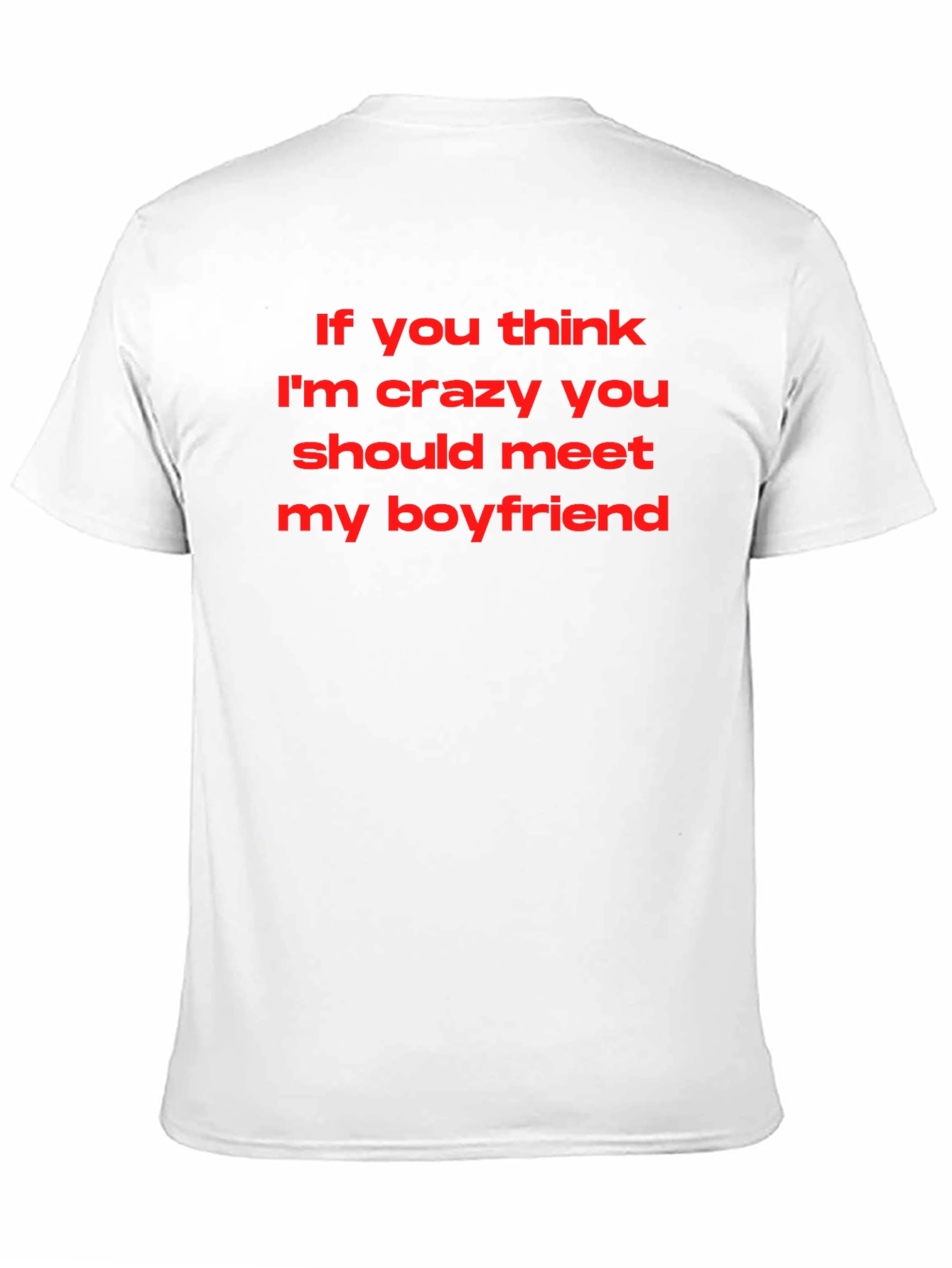 Crazy Boyfriend Graphic Tee - Black