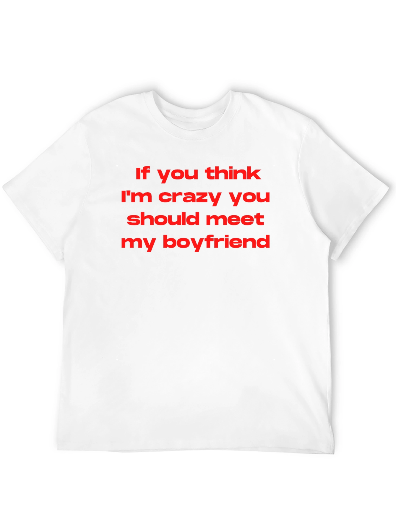 Crazy Boyfriend Graphic Tee - Black