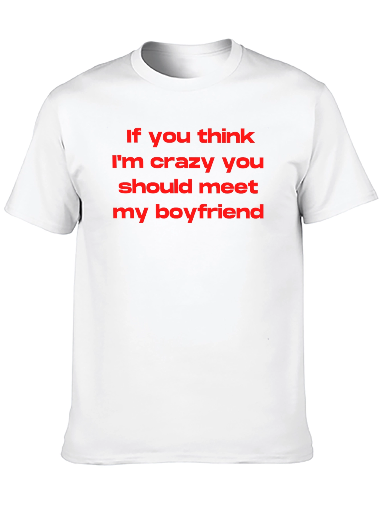 Crazy Boyfriend Graphic Tee - Black