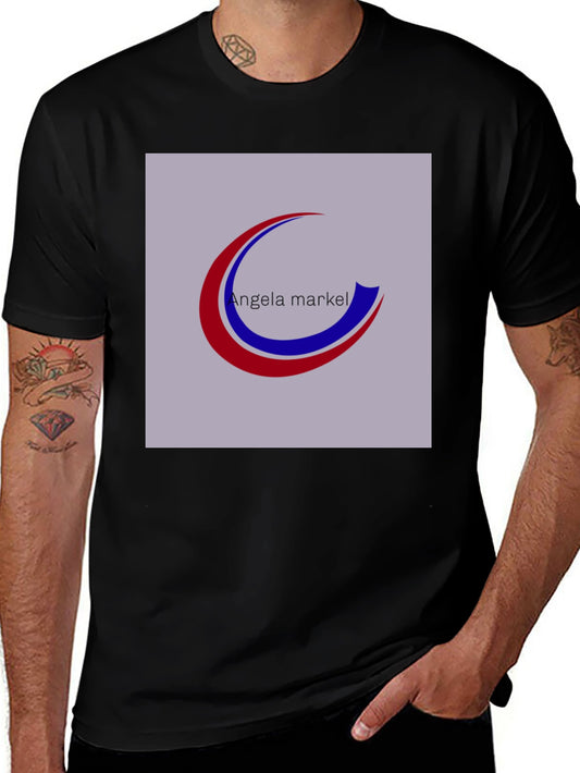 Angela Markel Graphic Tee - Black Cotton Comfort