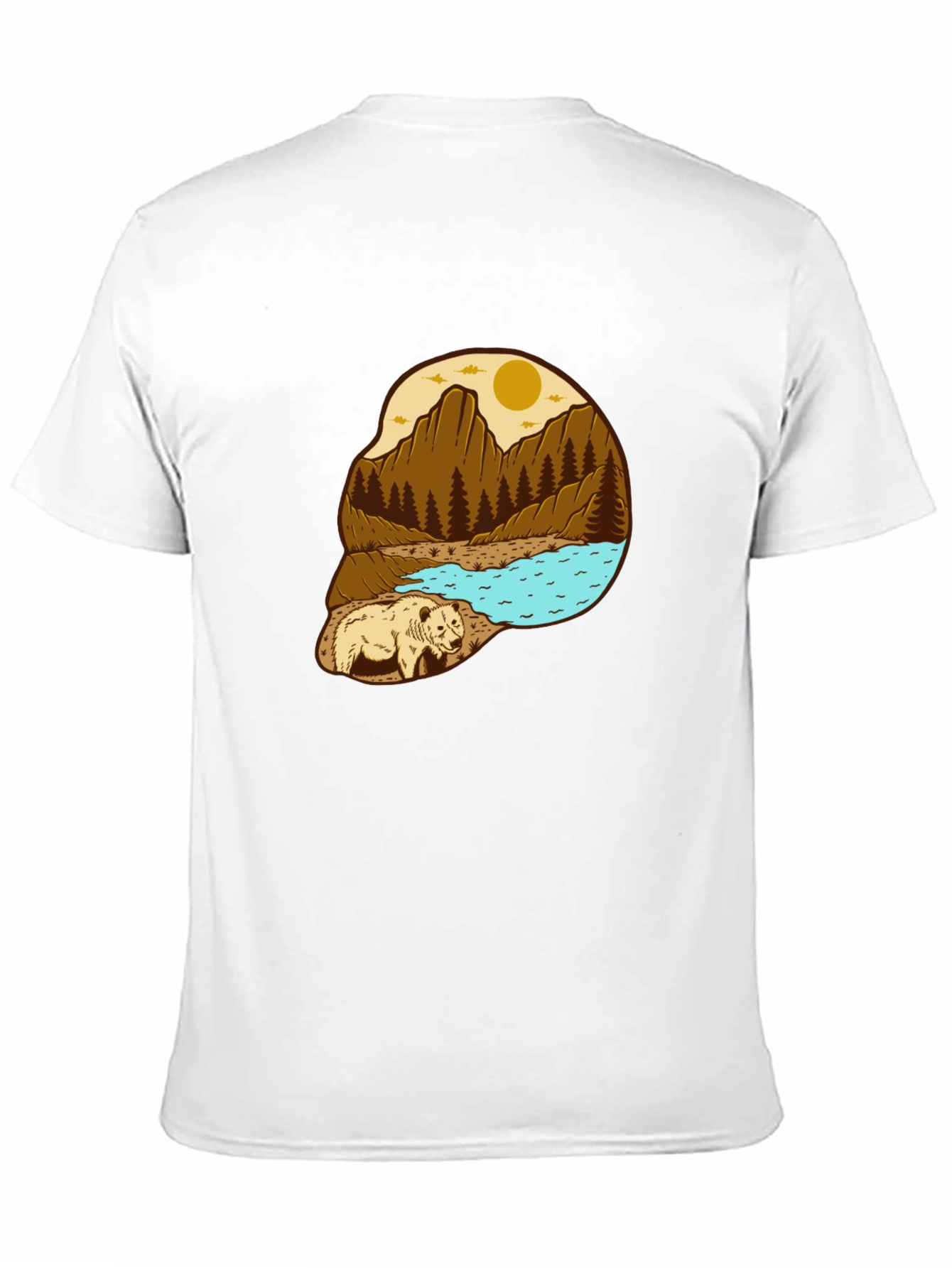 Bear Mountain Scene Graphic Tee