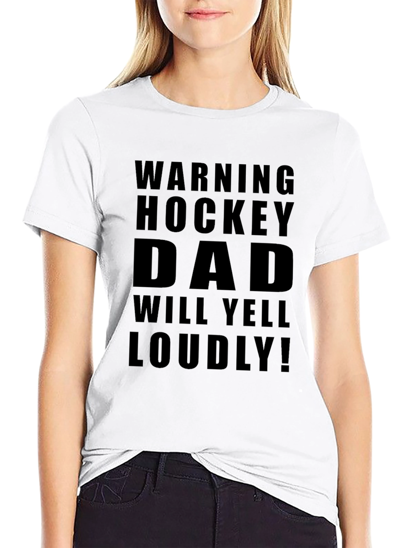 Hockey Dad Warning T-Shirt - Loud Supporter Apparel