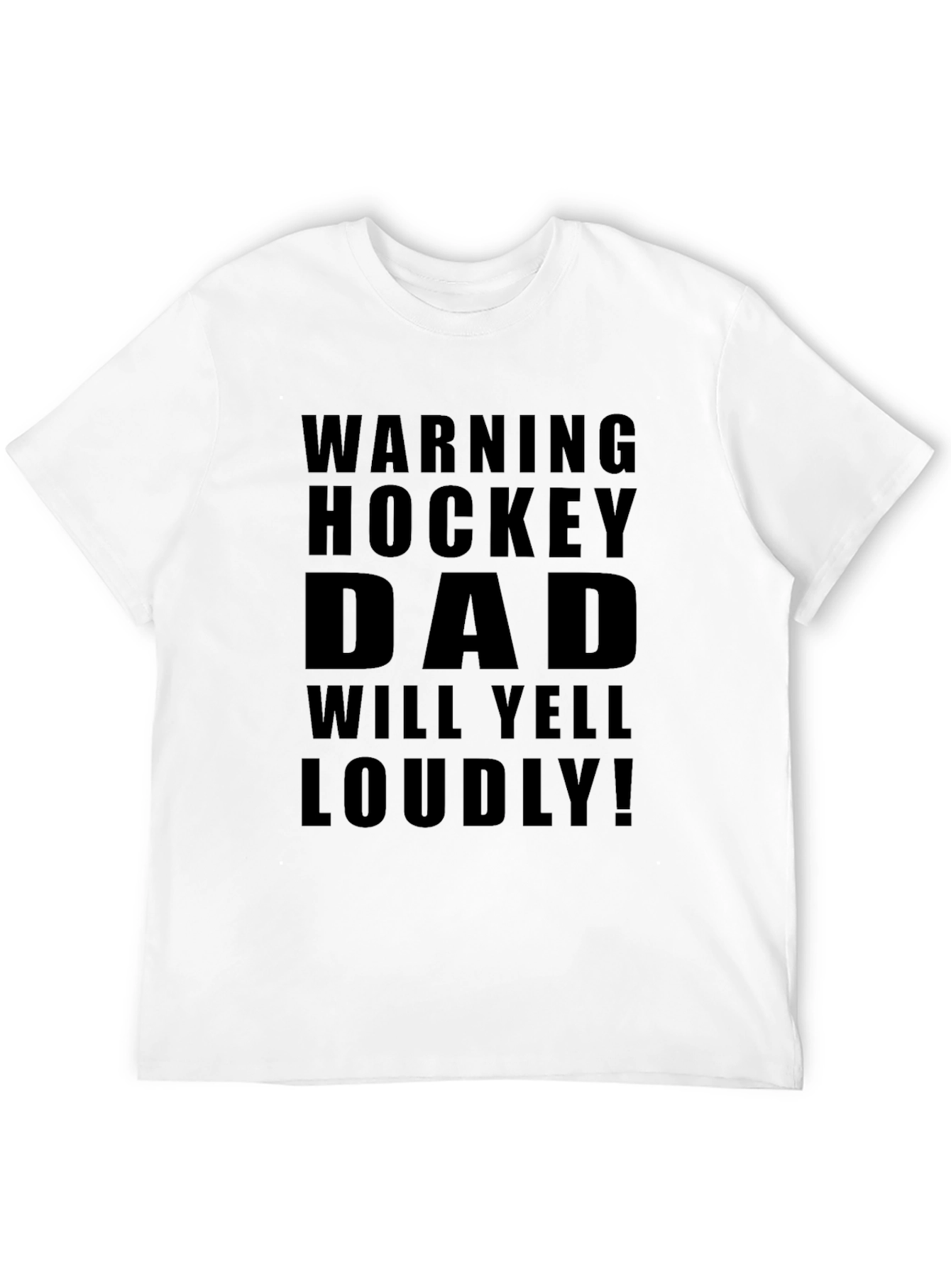 Hockey Dad Warning T-Shirt - Loud Supporter Apparel