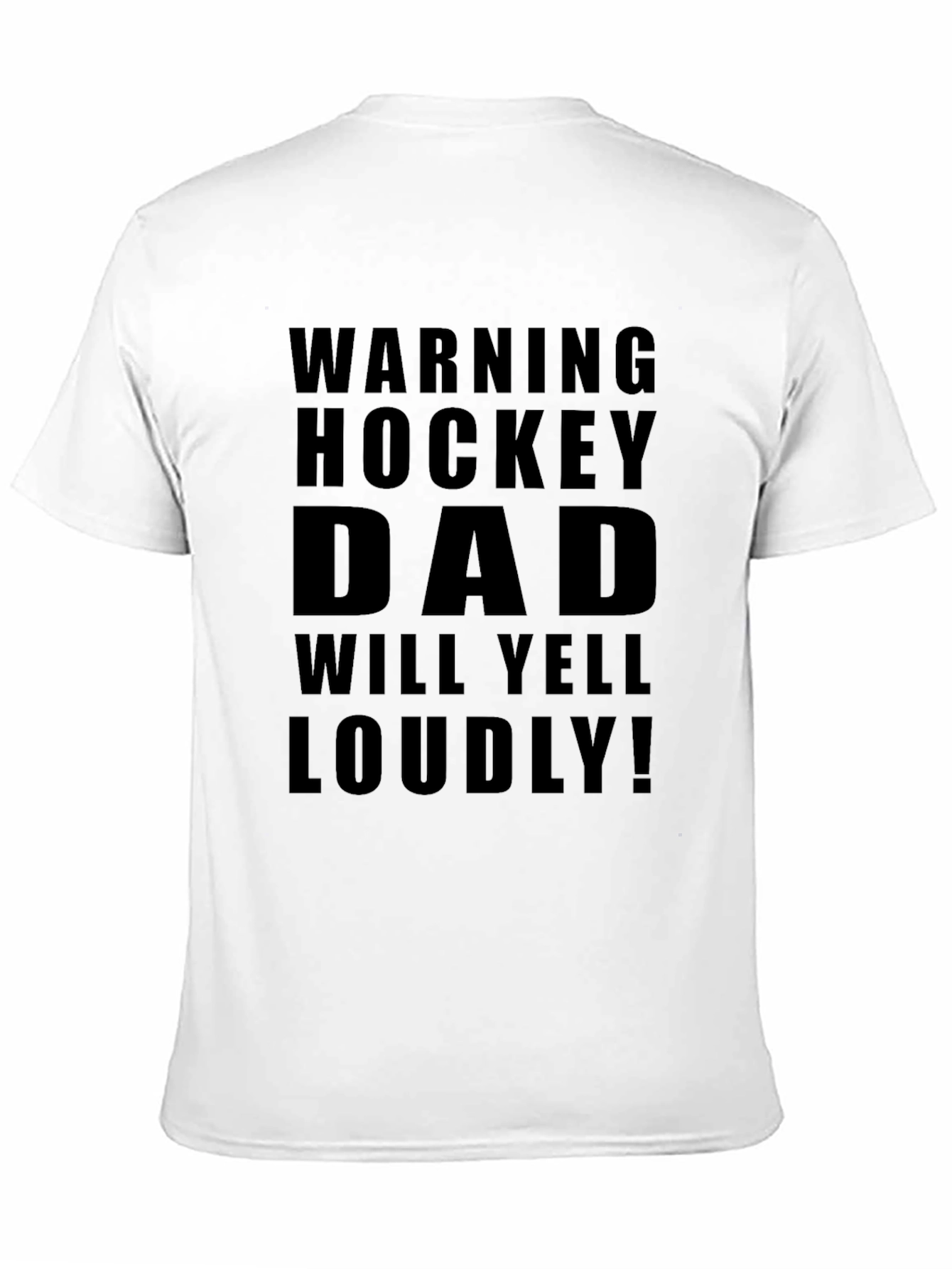 Hockey Dad Warning T-Shirt - Loud Supporter Apparel