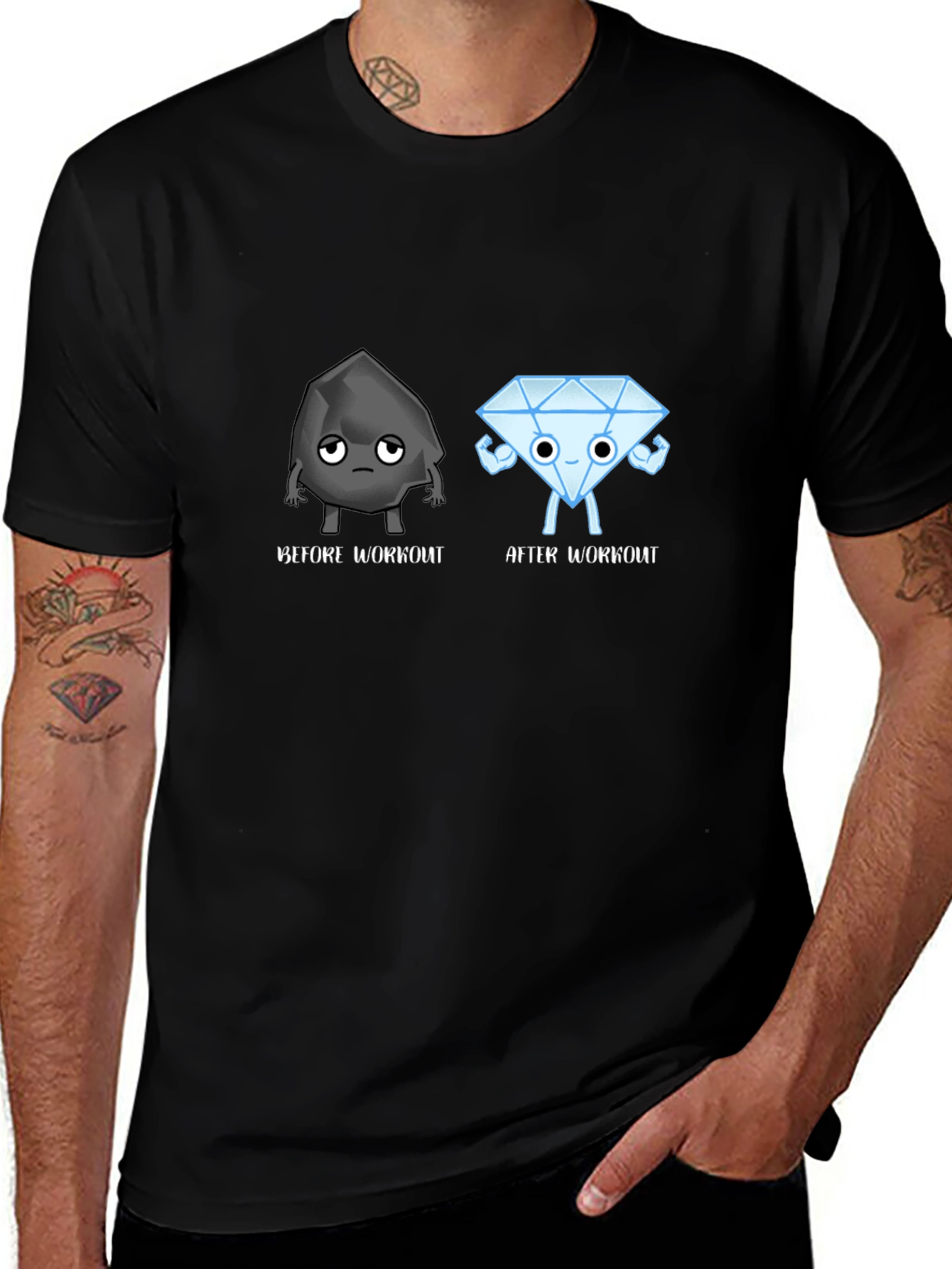 Workout Humor T-Shirt - Coal to Diamond