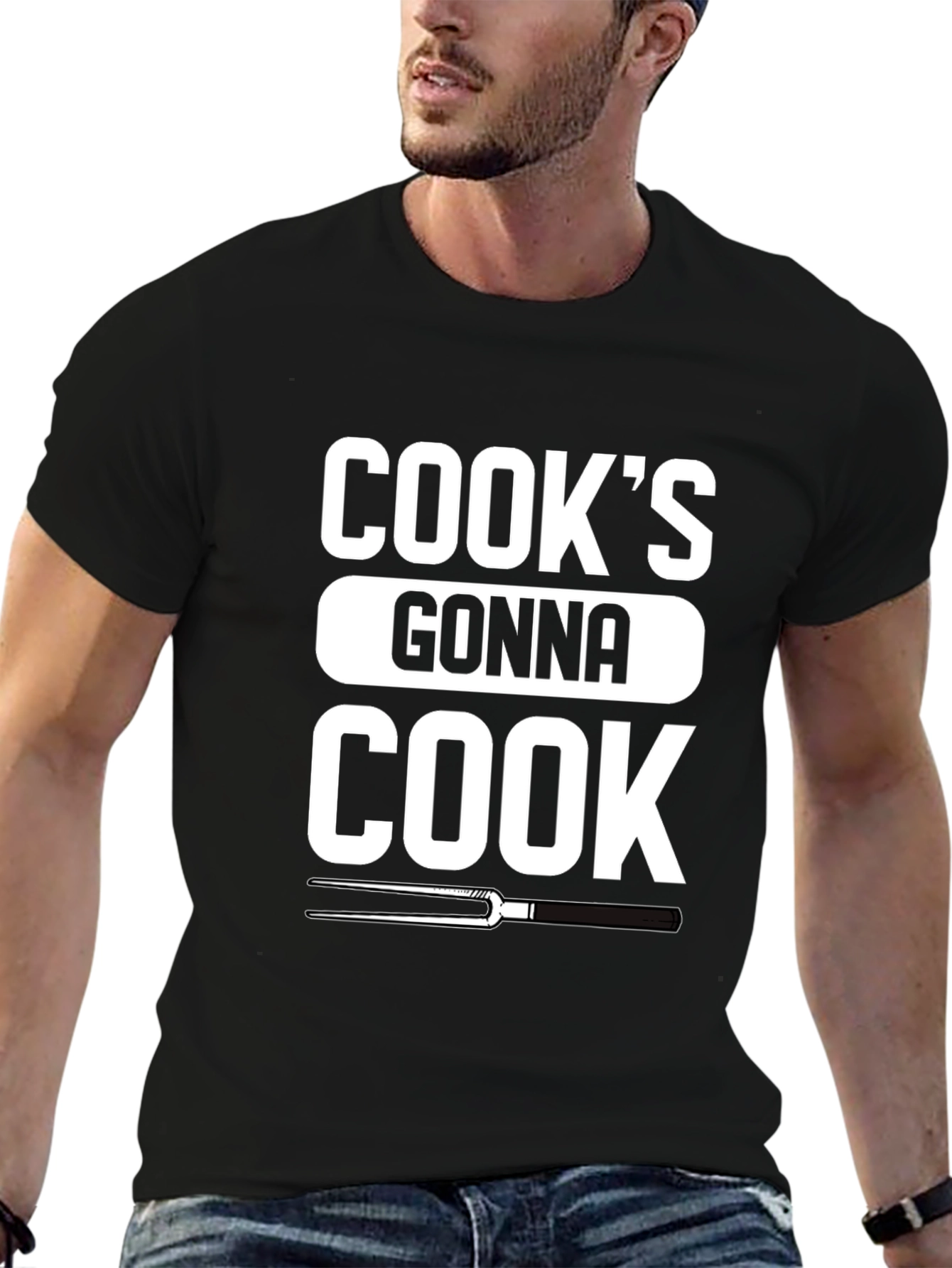 Cooks Gonna Cook Graphic T-Shirt - BBQ Grill Master