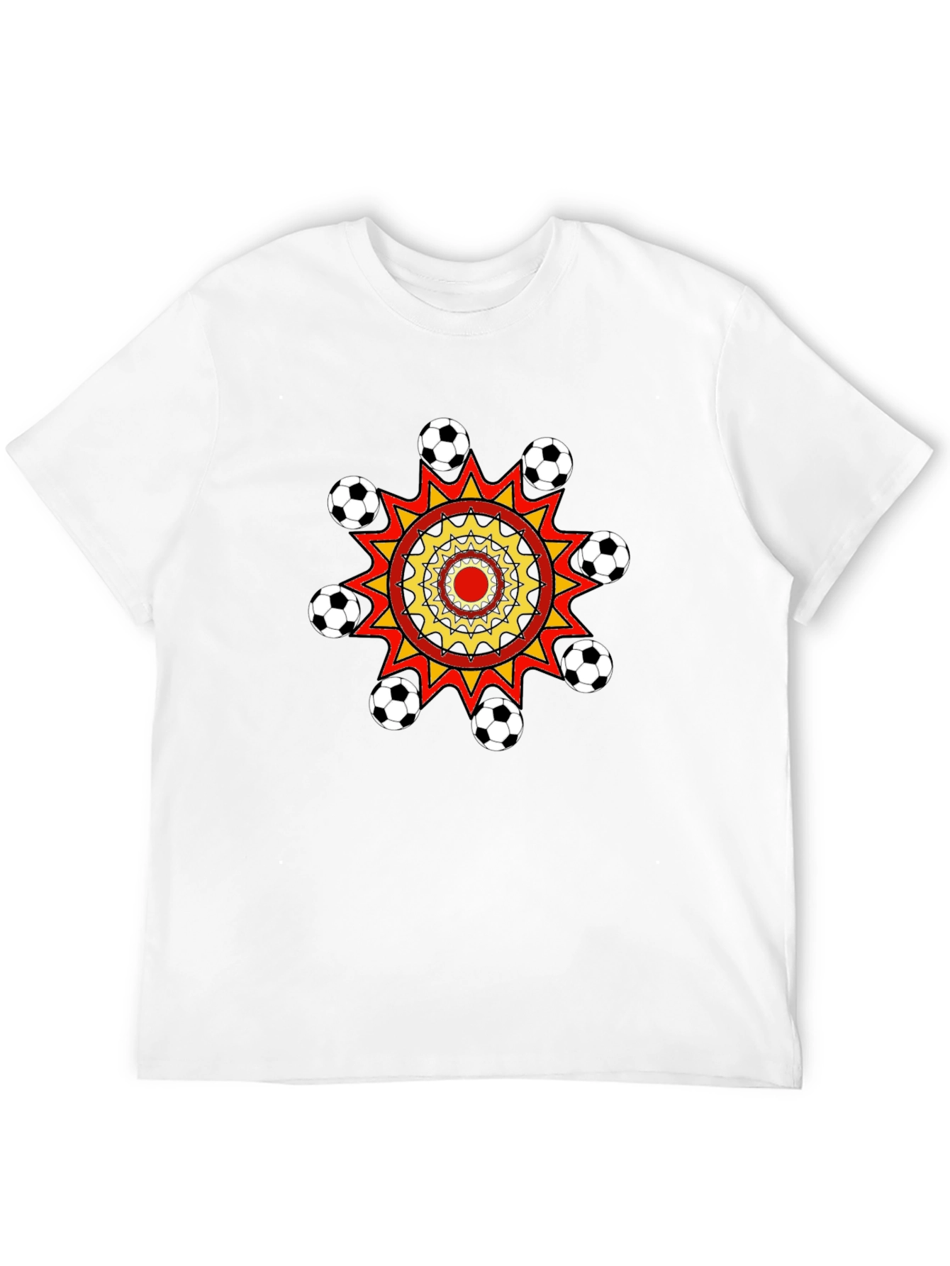 Soccer Ball Burst Graphic T-Shirt