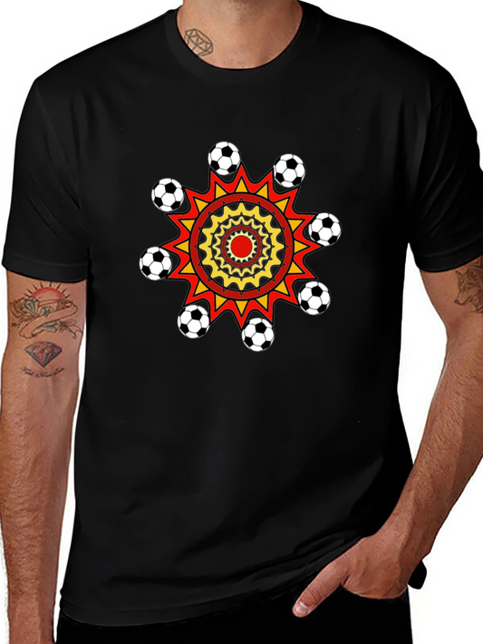 Soccer Ball Burst Graphic T-Shirt