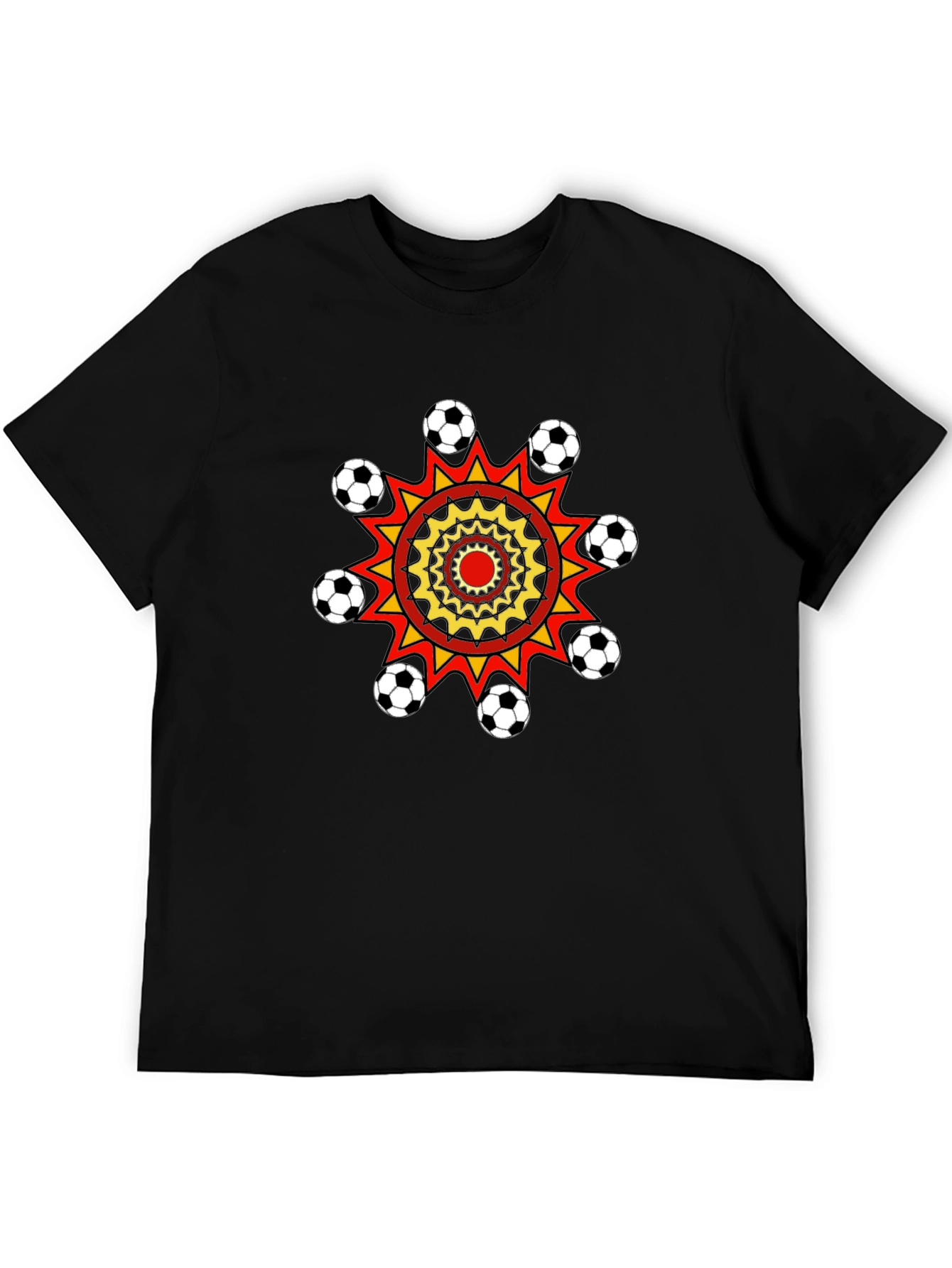 Soccer Ball Burst Graphic T-Shirt