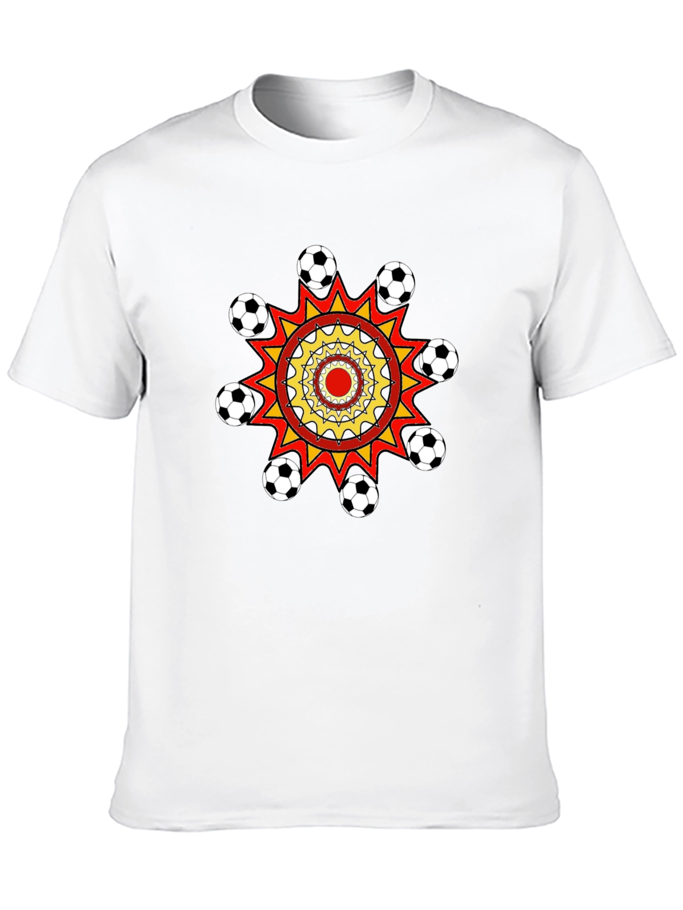 Soccer Ball Burst Graphic T-Shirt