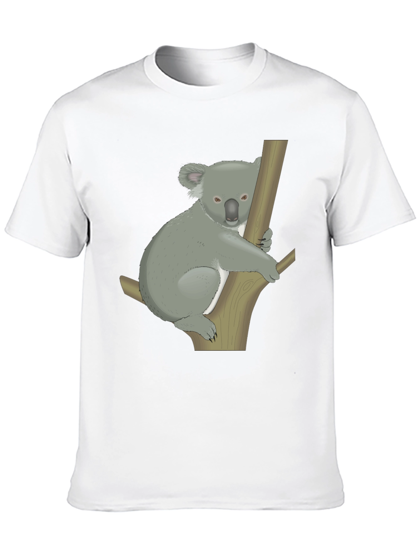 Koala Graphic Print Black T-Shirt