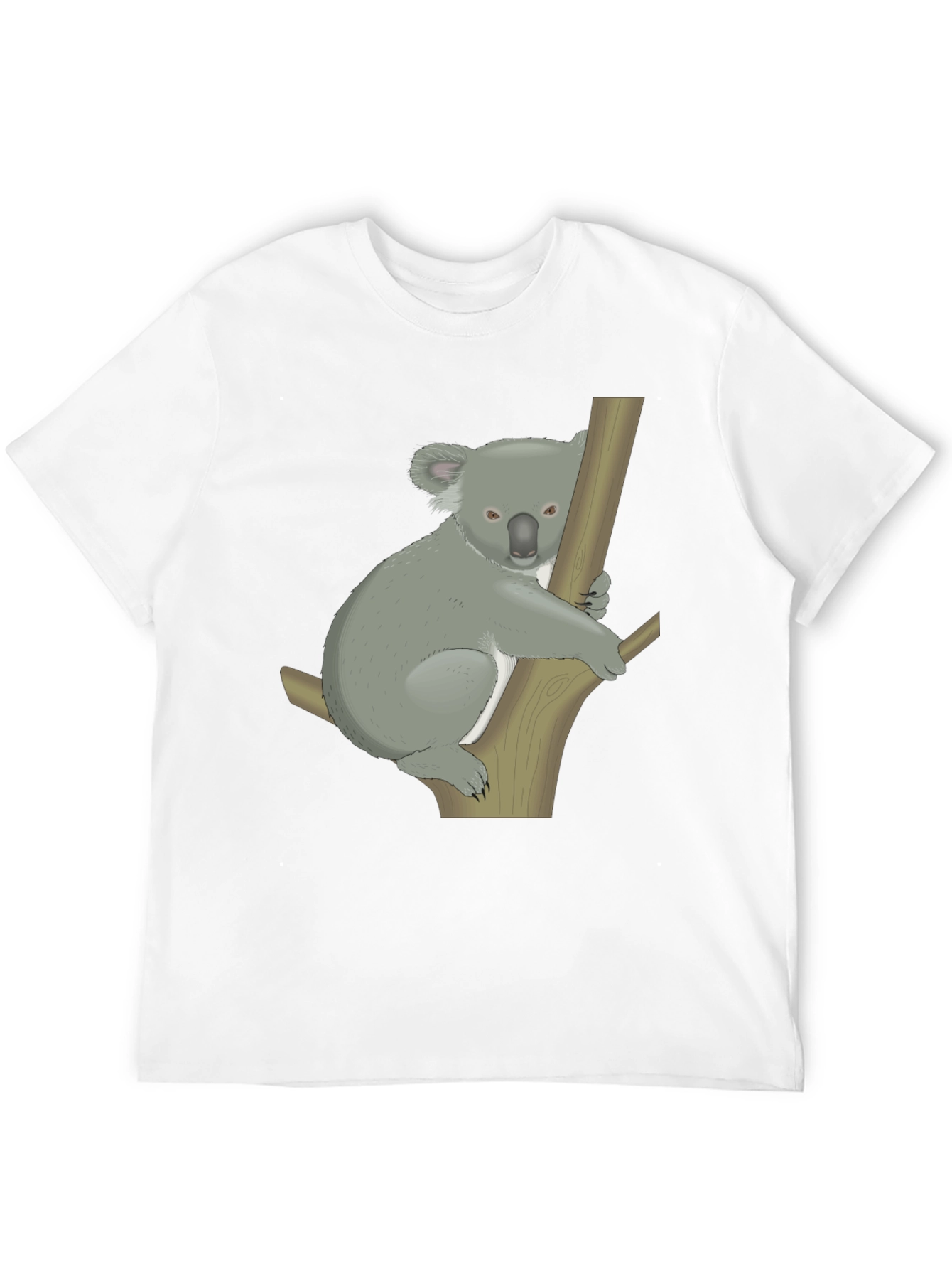 Koala Graphic Print Black T-Shirt