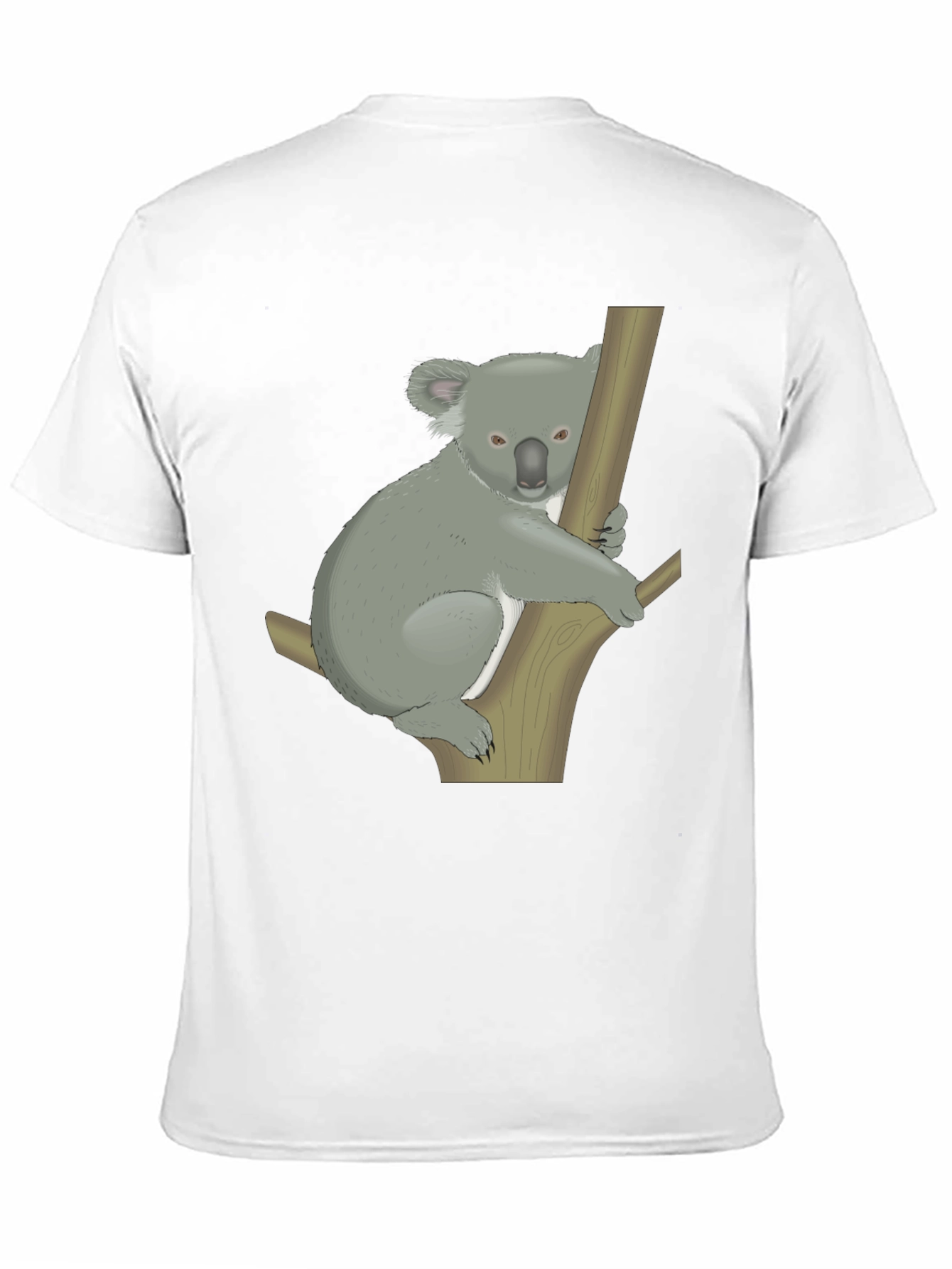 Koala Graphic Print Black T-Shirt