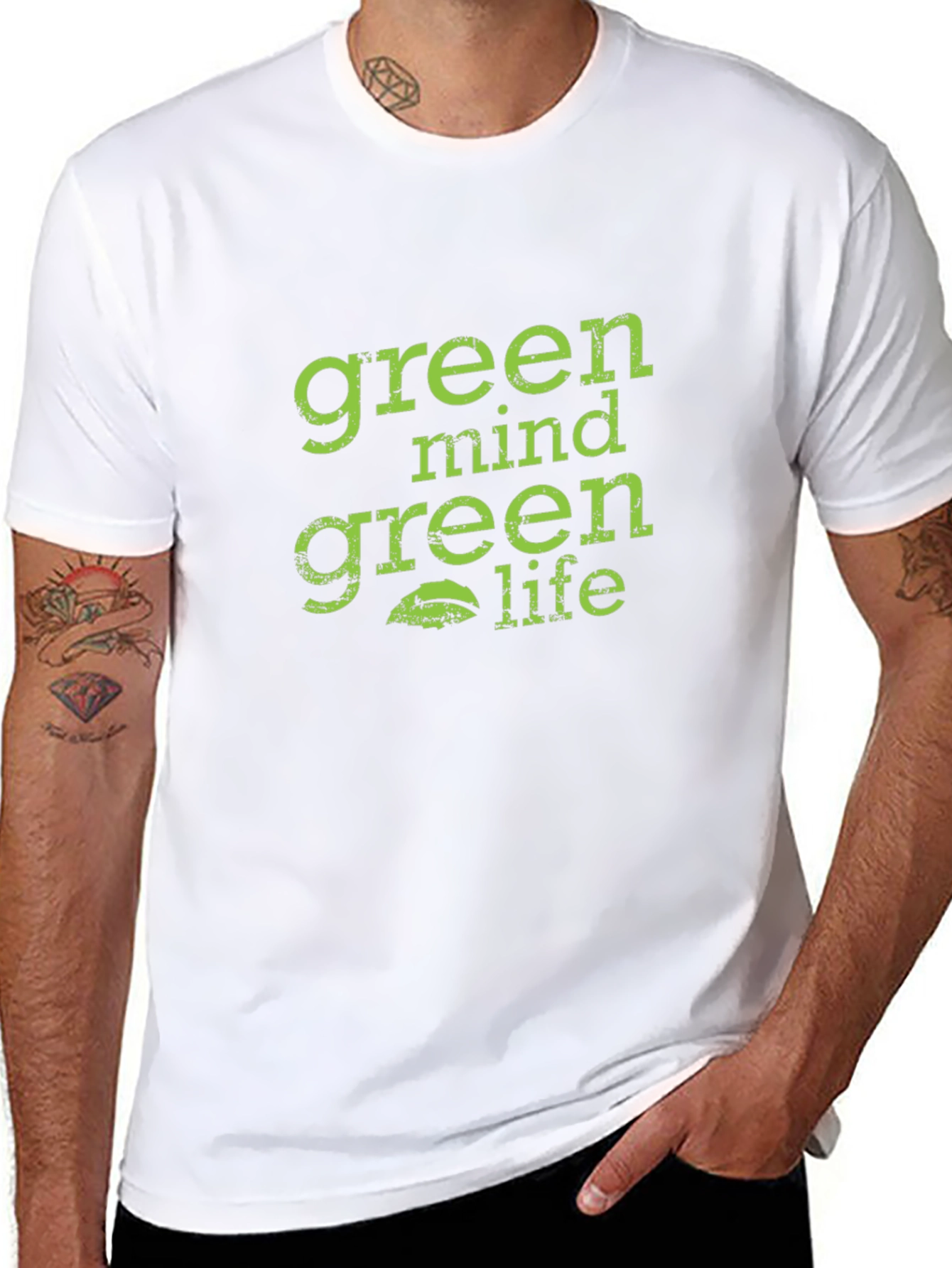 Green Mind Green Life Graphic Tee