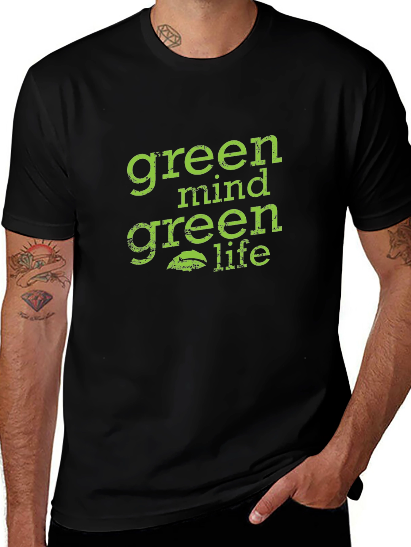 Green Mind Green Life Graphic Tee