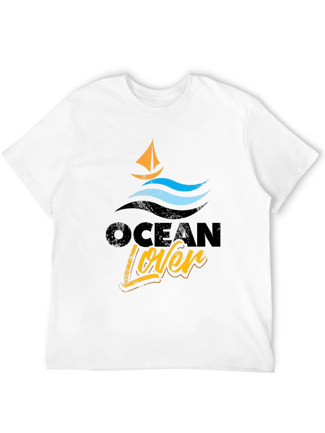 Ocean Lover Graphic Tee - Black T-Shirt