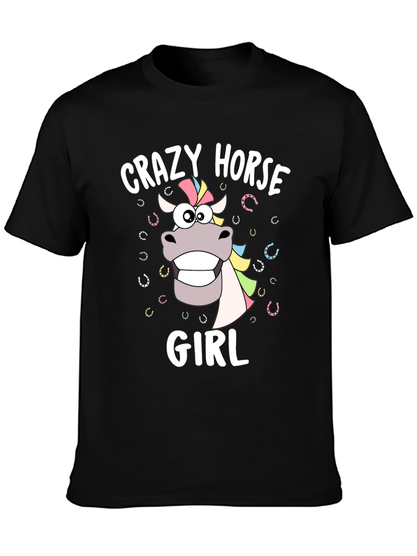 Crazy Horse Girl Graphic T-Shirt