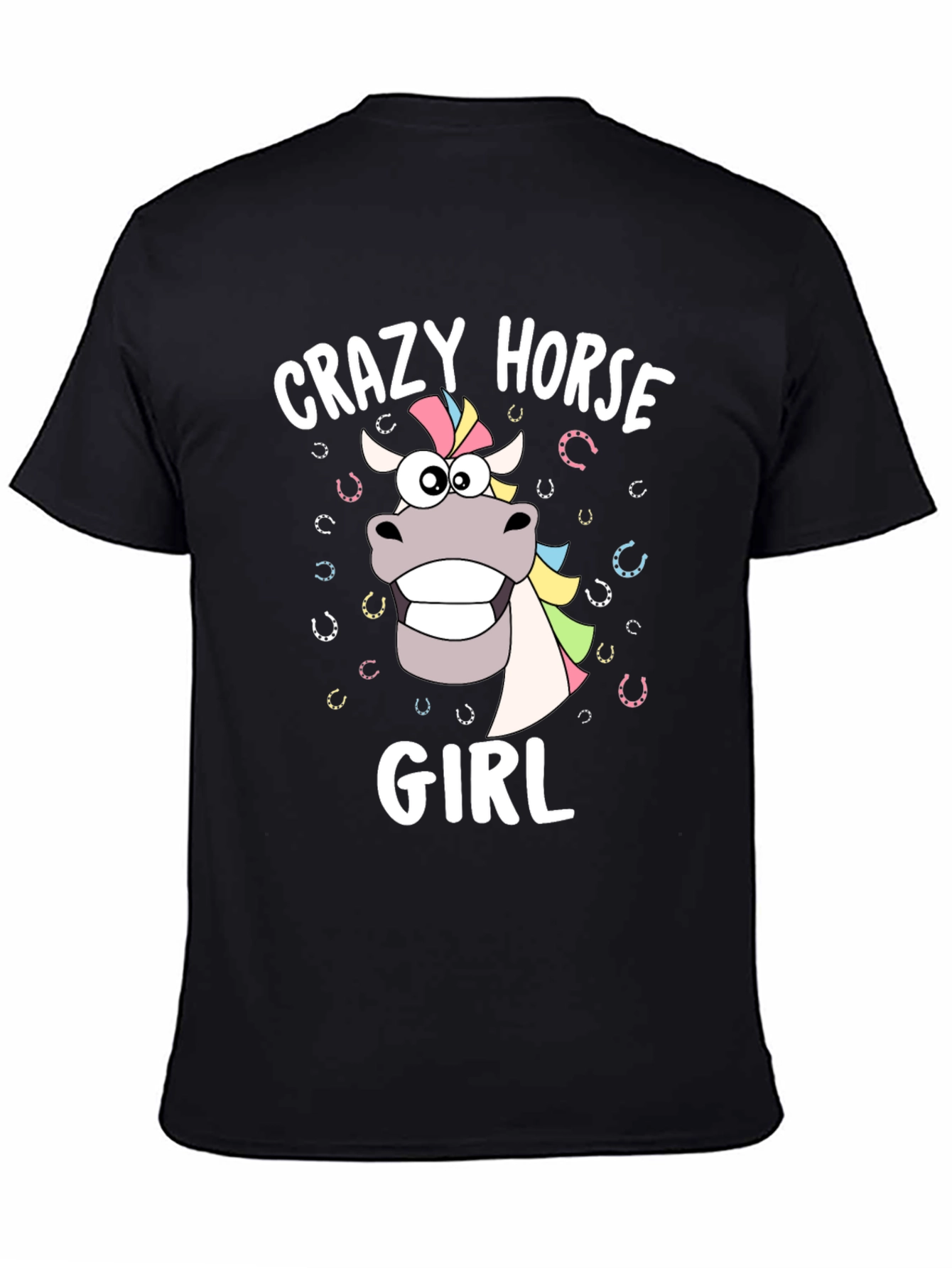 Crazy Horse Girl Graphic T-Shirt
