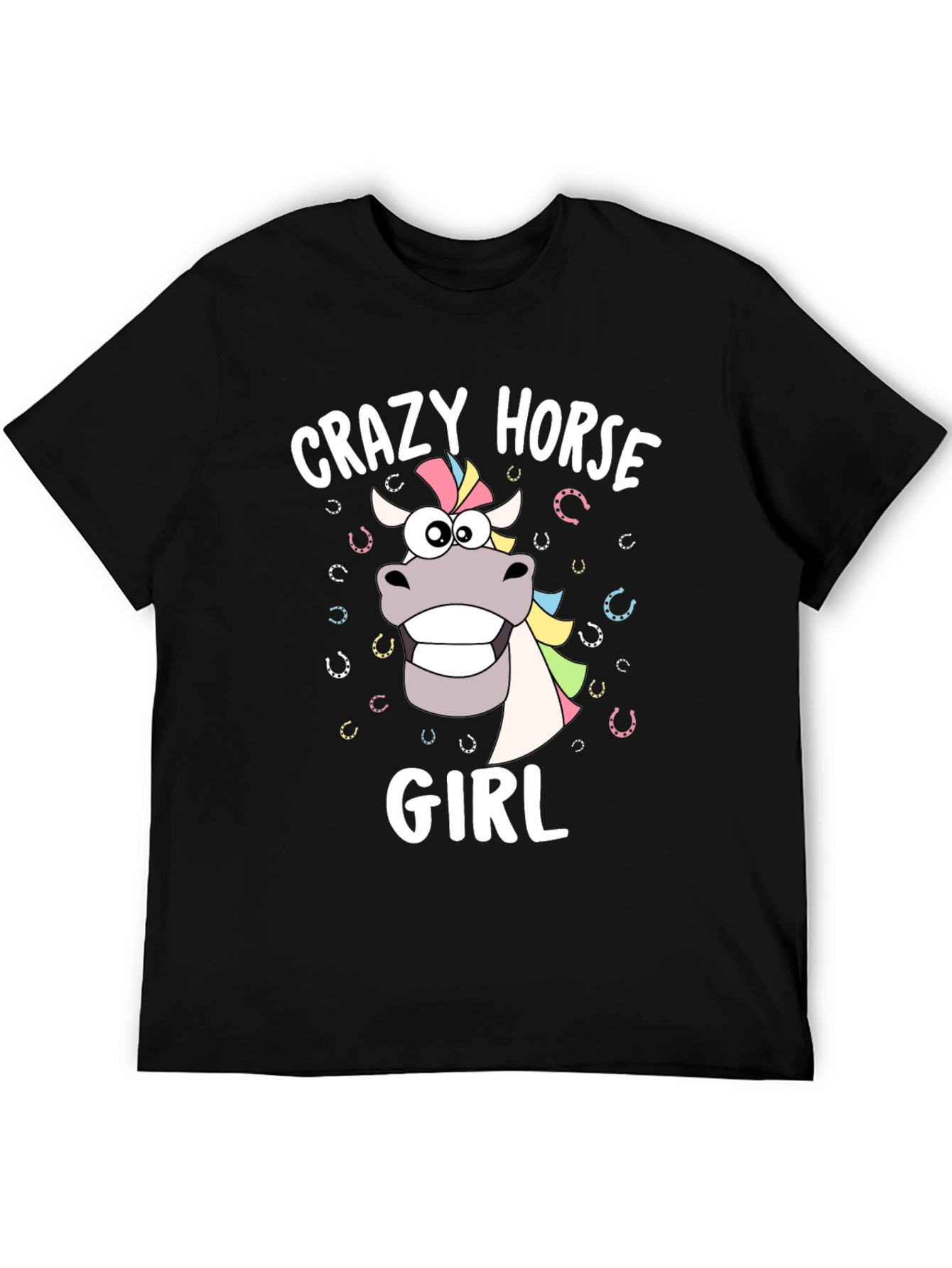 Crazy Horse Girl Graphic T-Shirt